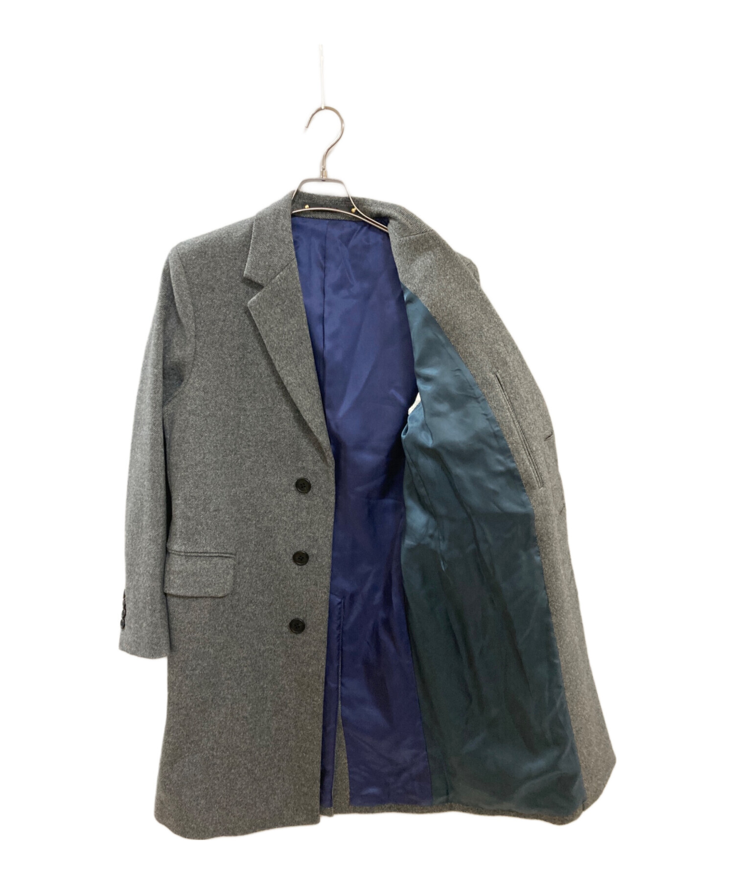 ポールスミス カシミヤ チェスターコート グレー M