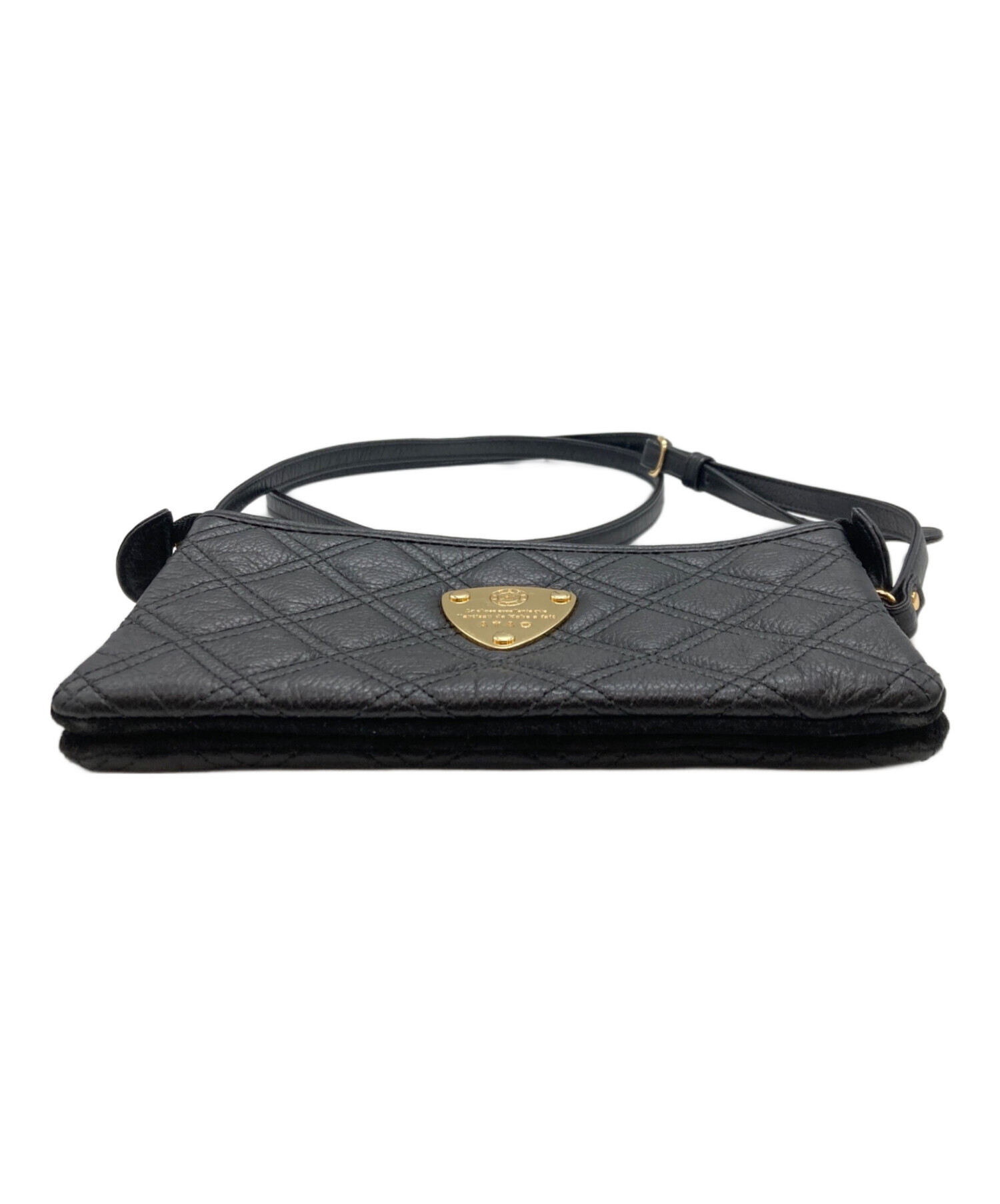 ATAO キルティングショルダーバッグ ブラック