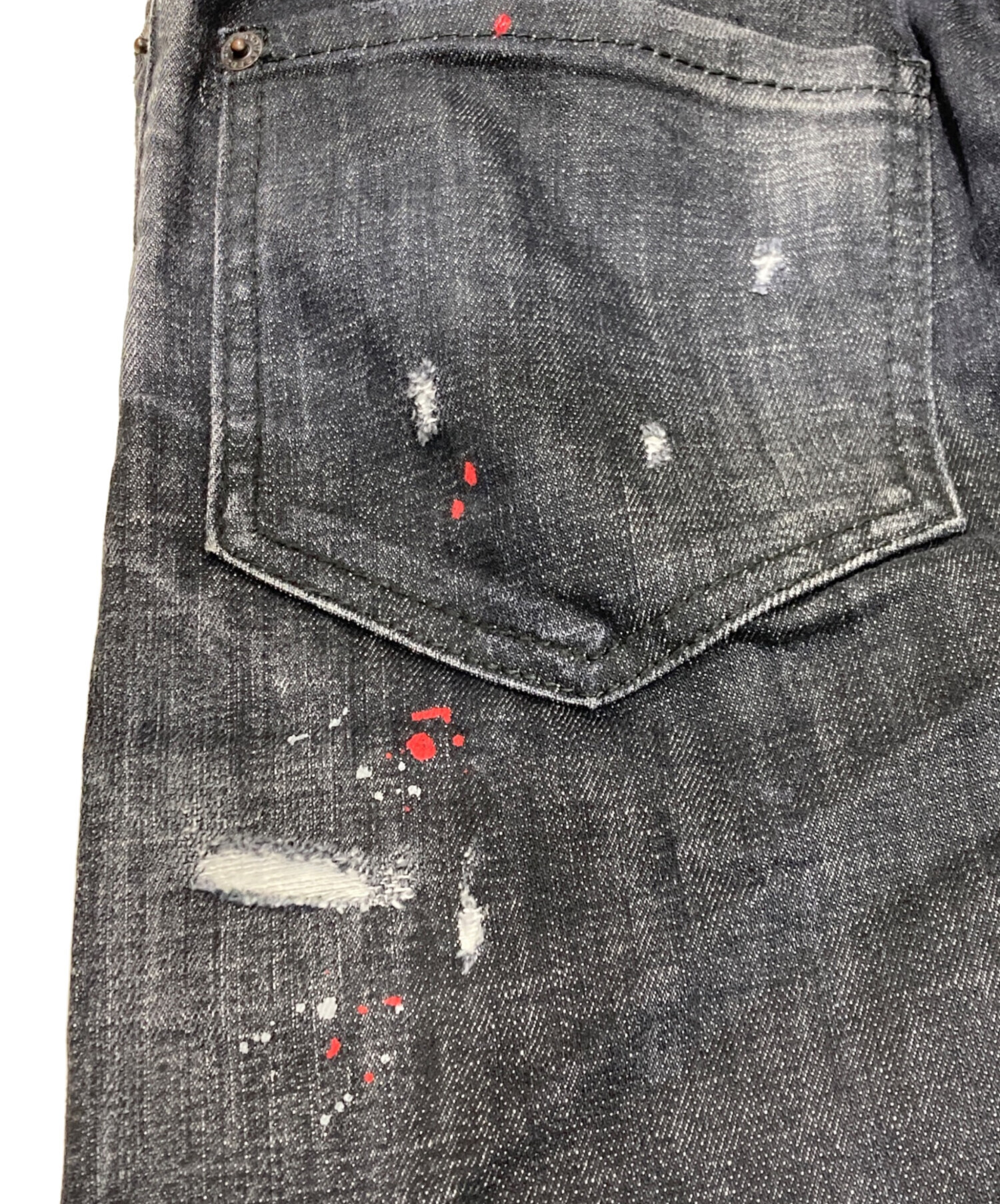 中古・古着通販】DSQUARED2 (ディースクエアード) ダメージ加工 
