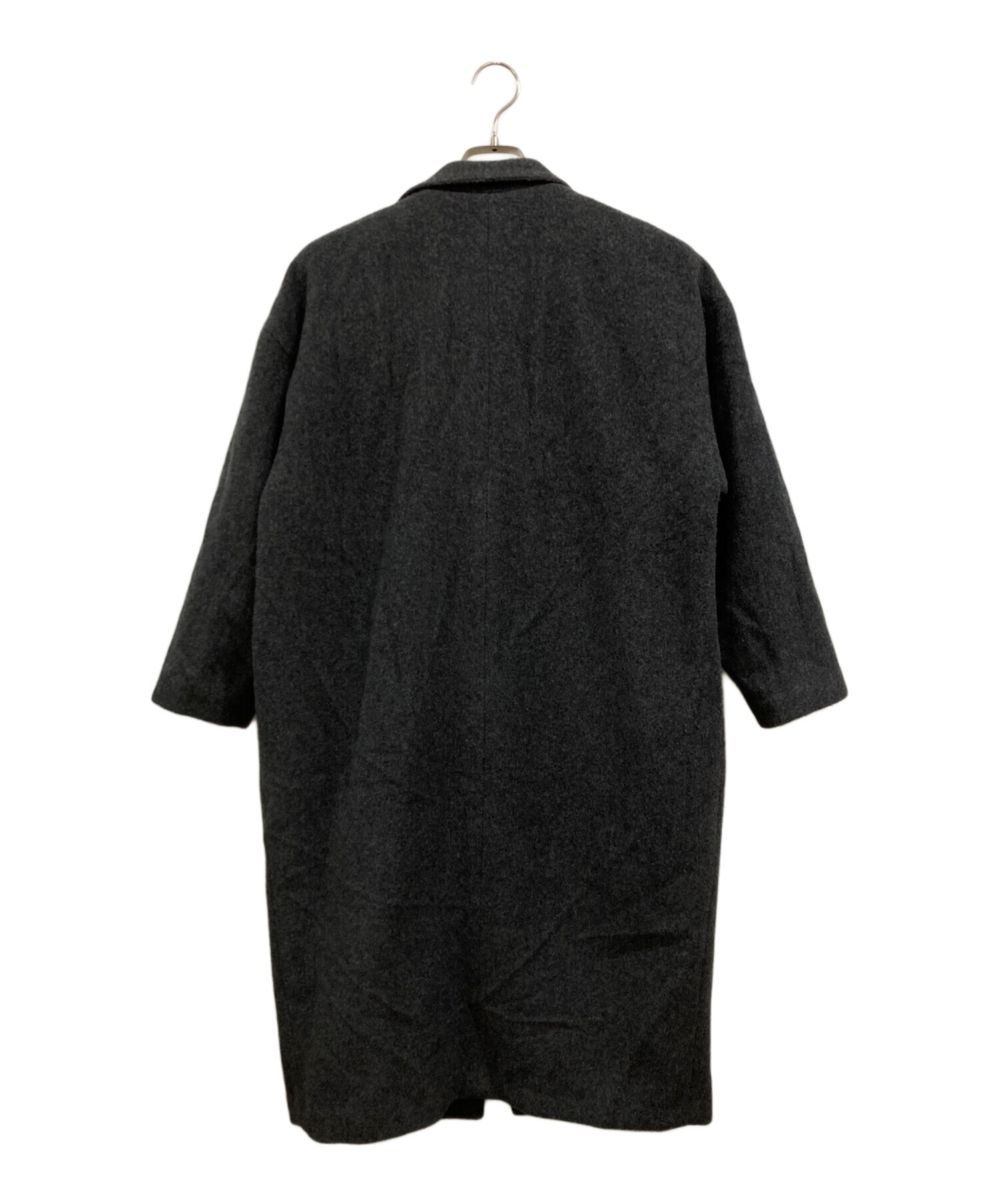 特価 mizuiroind ミズイロインド ダウンコート チェスター グレー 中古・古着通販】mizuiro-ind (ミズイロインド) ウール混チェスター