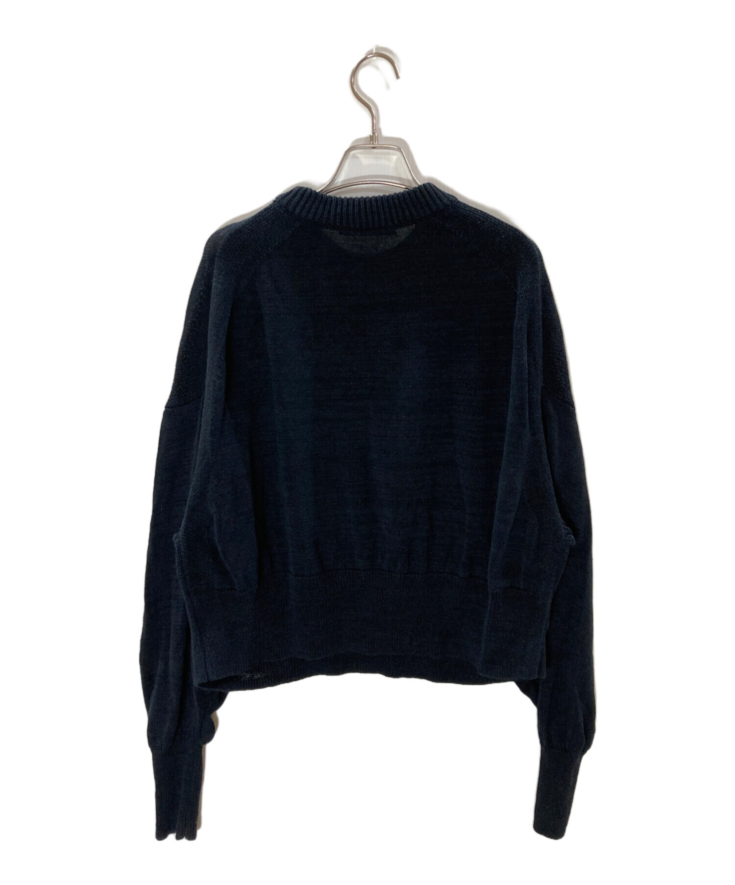 美品Curensologyカレンソロジー☆ルージュドルマンニットプルオーバーF黒 Curensology(カレンソロジー)/ファインウールVネックプル