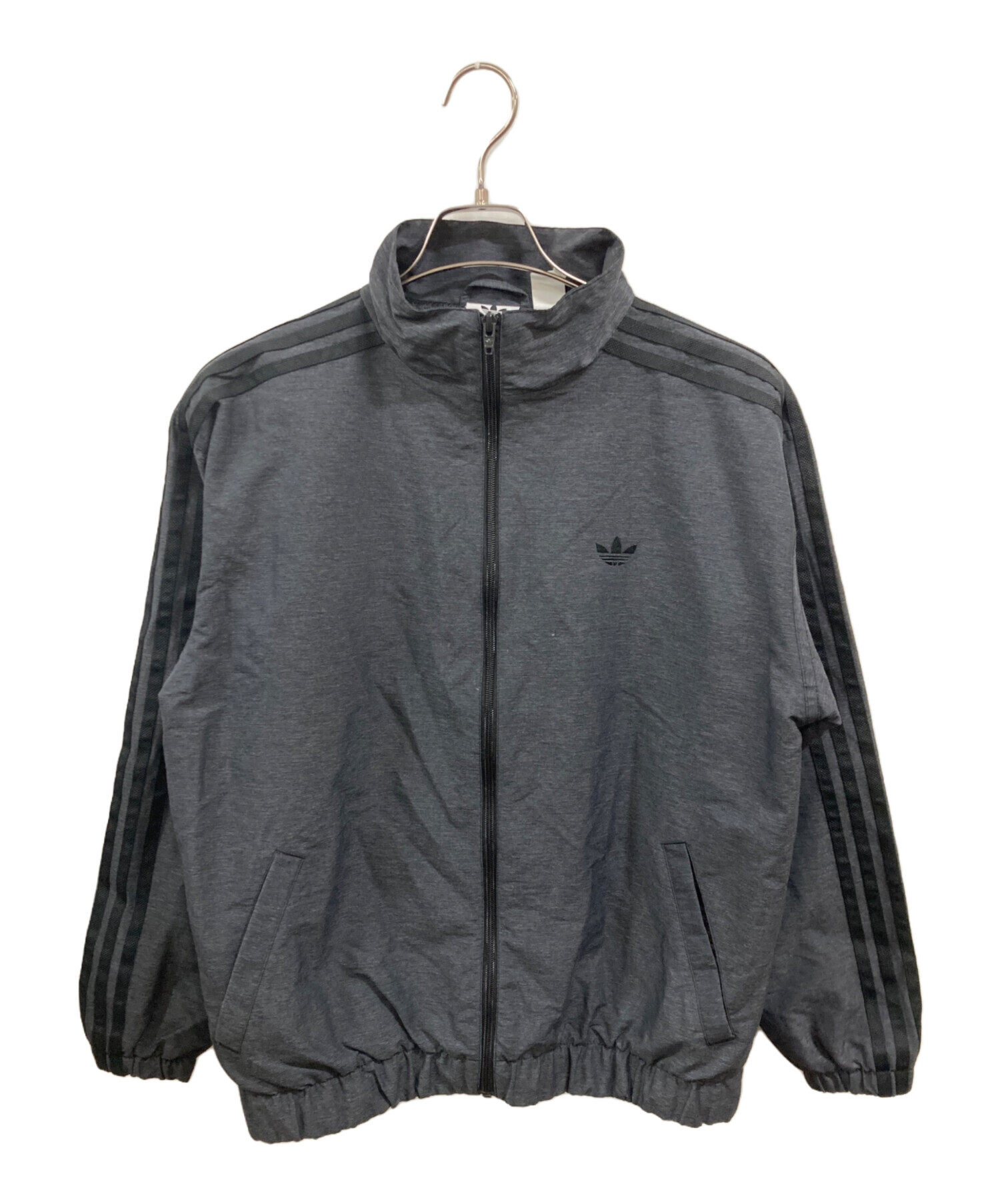 アディダス トラックジャケットファイヤーバード 古着 L グレー 黒 14497 中古・古着通販】adidas (アディダス) ファイヤーバード トラック