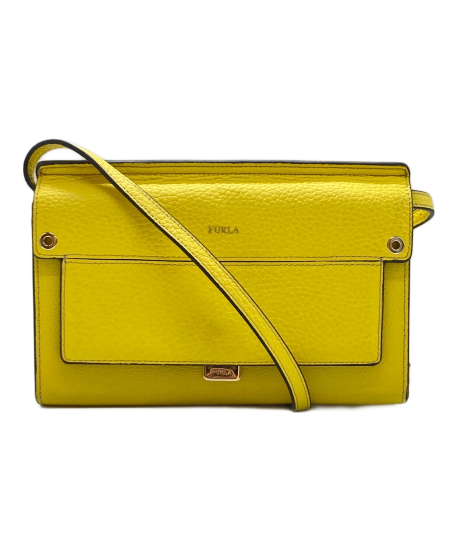 中古・古着通販】FURLA (フルラ) like mini ショルダーバッグ イエロー 
