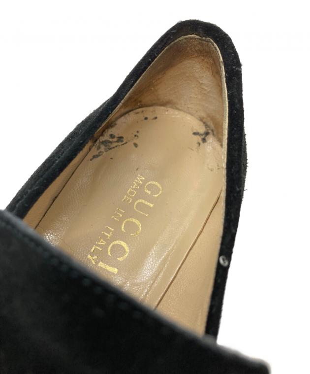 【新品未使用】GUCCI グッチ レザー ドレスシューズ 中古・古着通販】GUCCI (グッチ) レザーシューズ ブラック サイズ:34 1