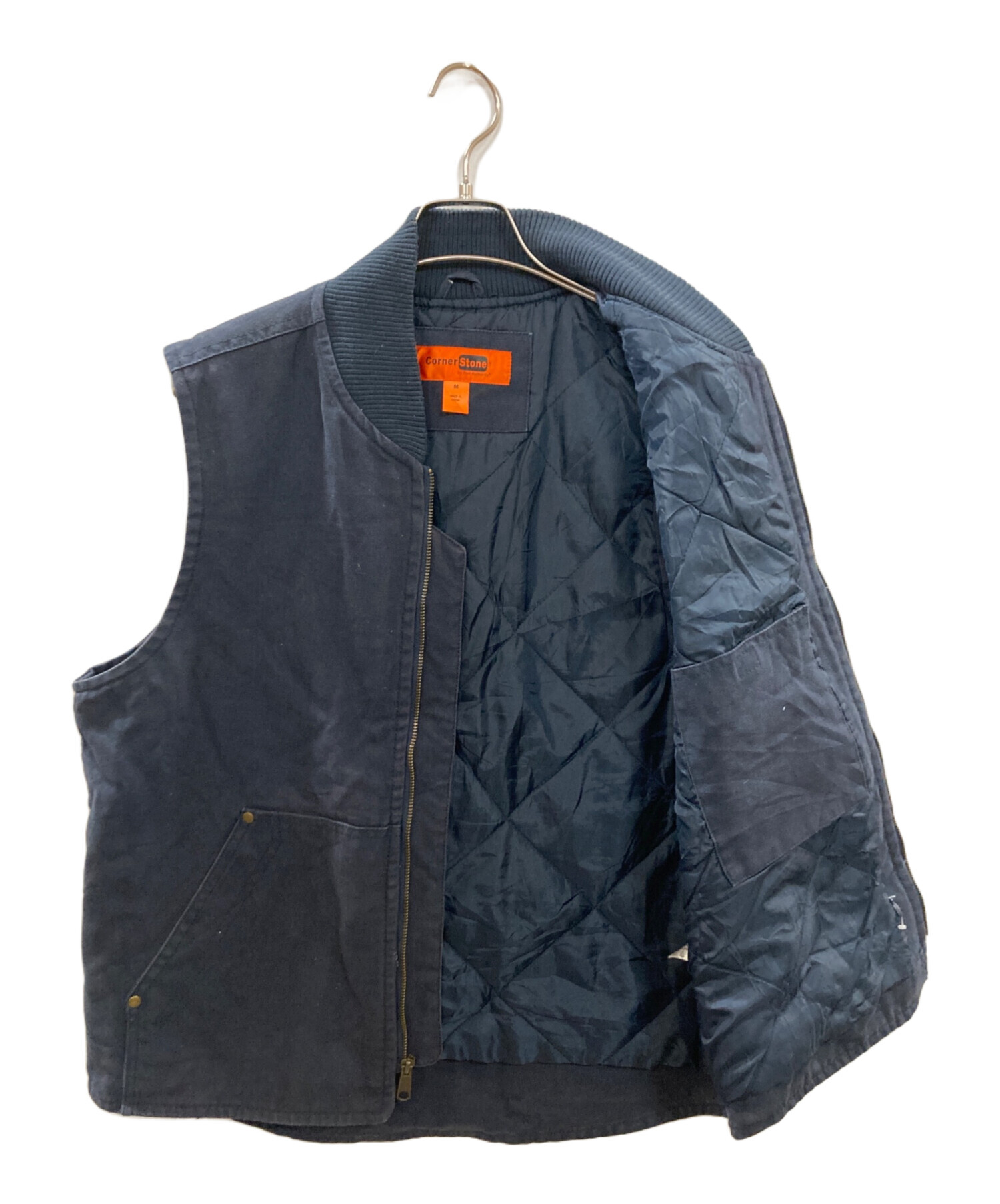 corner stone L 古着　紺色　ネイビー 中古・古着通販】cornerstone (コーナーストーン) ダッククロス