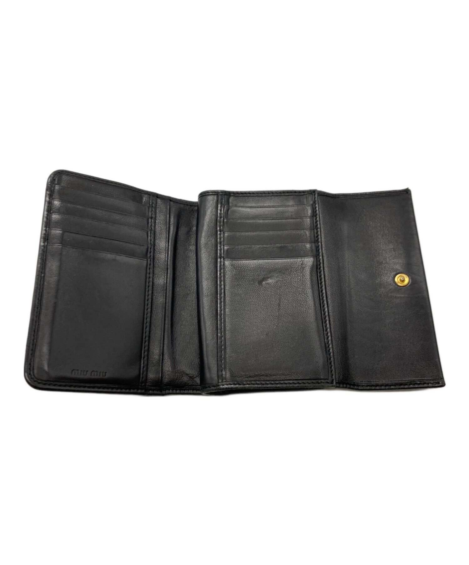 中古・古着通販】MIU MIU (ミュウミュウ) マテラッセ 三つ折り 財布