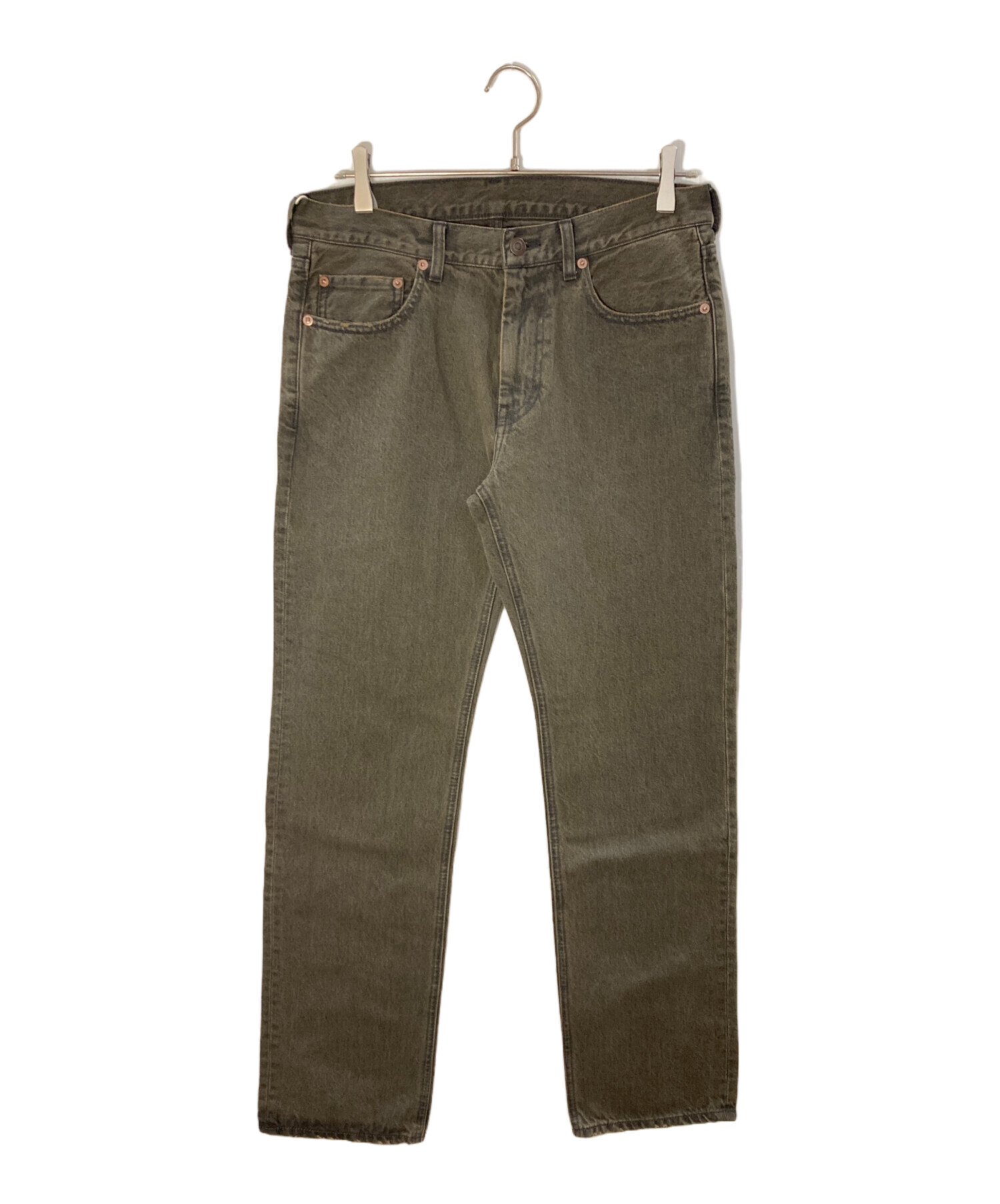 中古・古着通販】BEAMS (ビームス) デニムパンツ グレー サイズ:M 未 