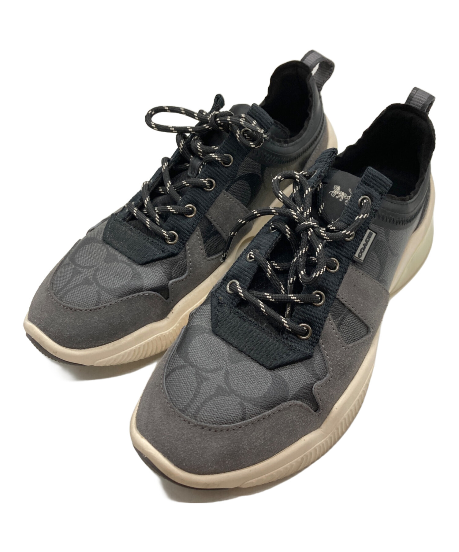 COACH / ローカットスニーカー/24.5cm/BLK/G4940 中古・古着通販】COACH (コーチ) シグネチャーローカットスニーカー