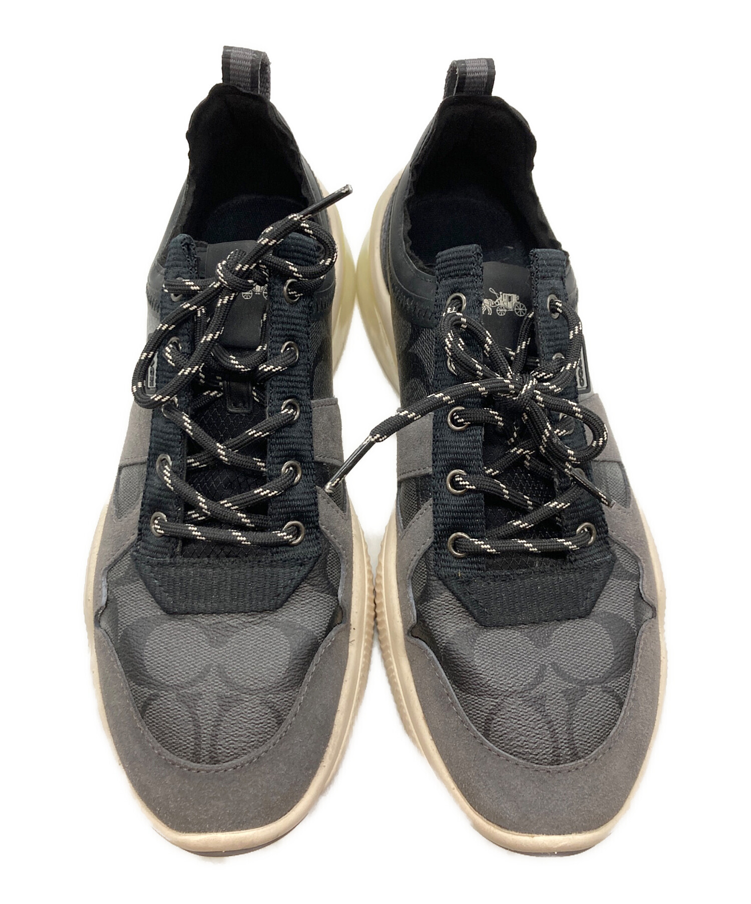 中古・古着通販】COACH (コーチ) シグネチャーローカットスニーカー