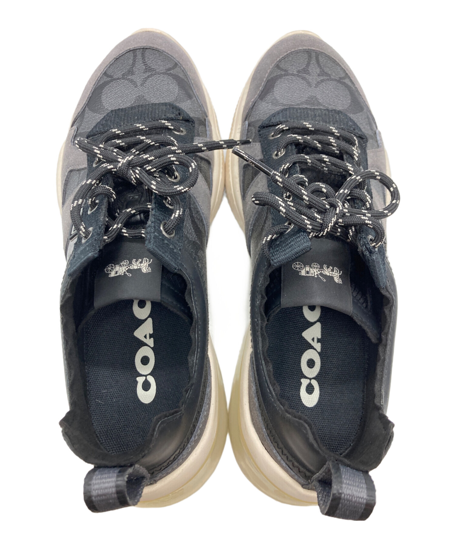 中古・古着通販】COACH (コーチ) シグネチャーローカットスニーカー