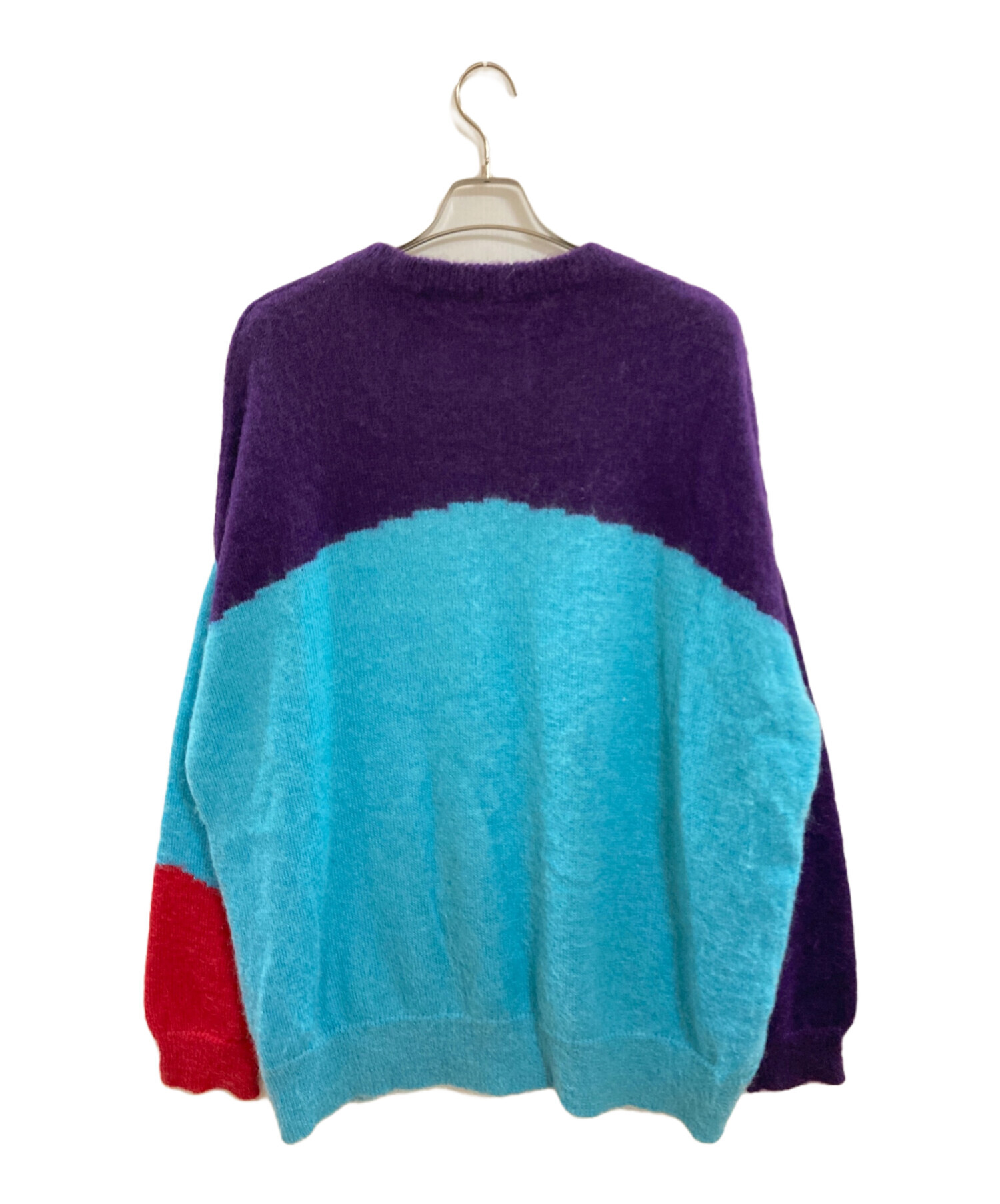 DAIRIKU / NANA Mohair Border Knit/FREE/ナイロン/ブルー/22SS K-3 中古・古着通販】DAIRIKU (ダイリク) NANA Mohair Knit/ダイリク/22SS