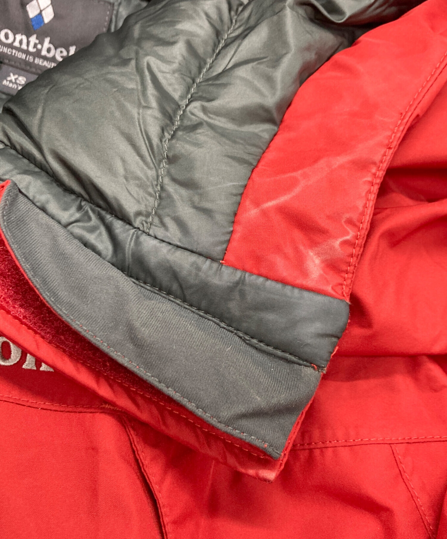 ぽん　【超美品】モンベル パウダーランドパーカ レッドXSサイズ 中古・古着通販】mont-bell (モンベル) パウダーランド パーカ レッド