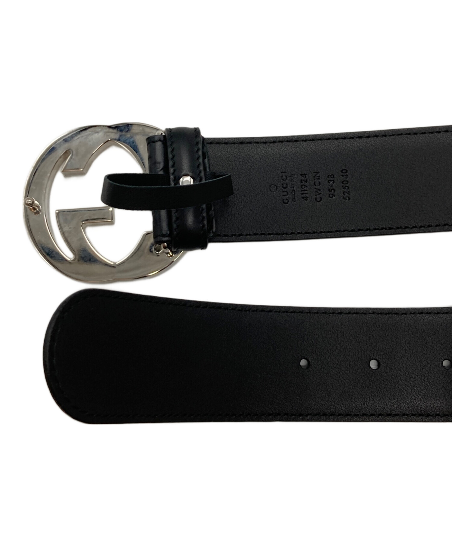中古・古着通販】GUCCI (グッチ) インターロッキングG バックル付き
