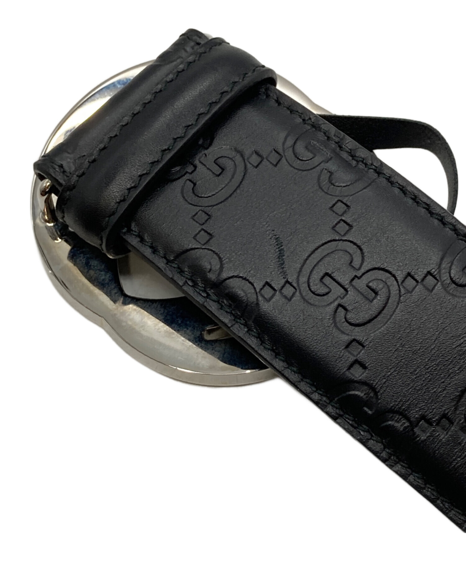 中古・古着通販】GUCCI (グッチ) インターロッキングG バックル付き