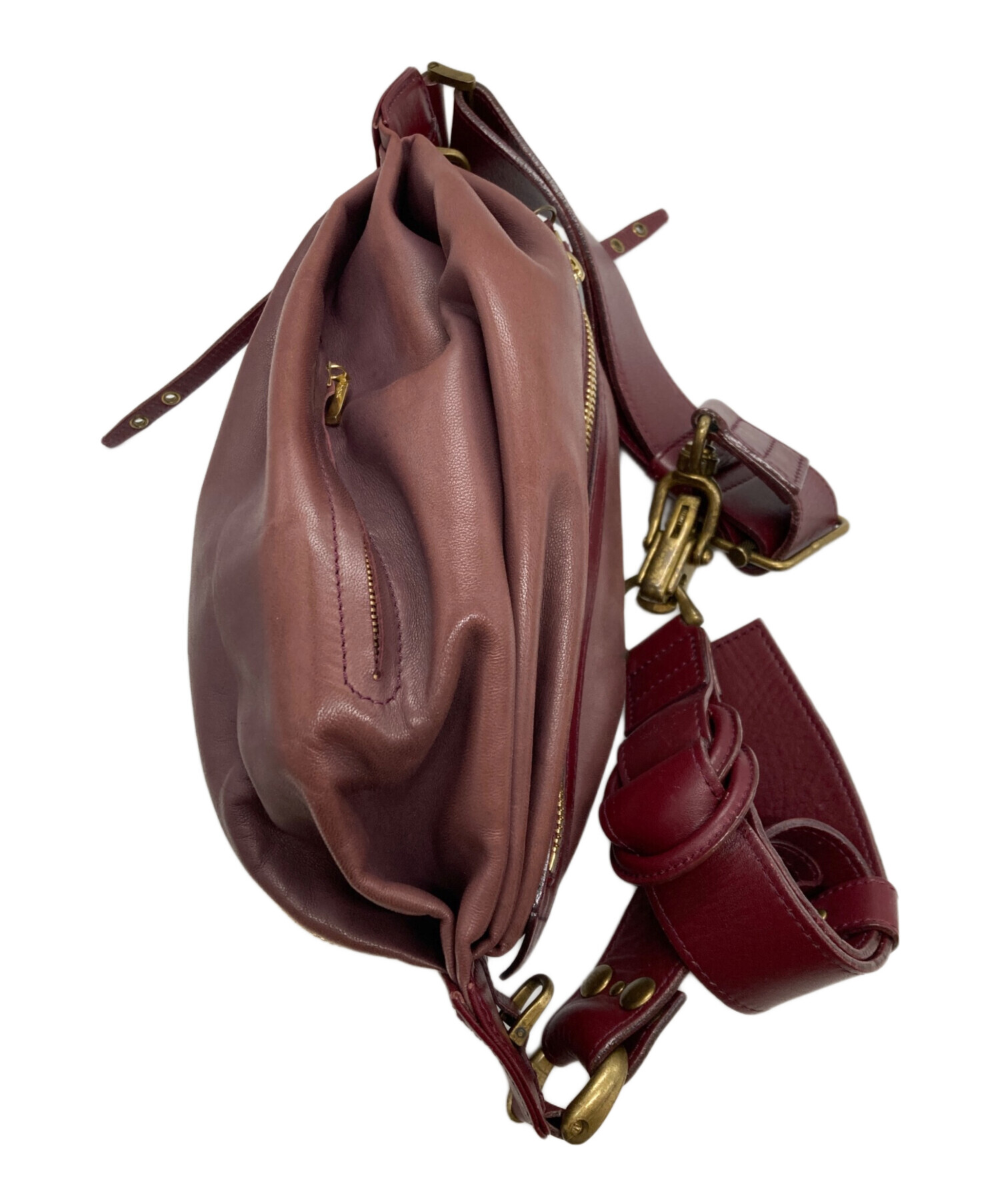 vinterks ボディバッグ 大人気，送料無料 VINTERKS ヴィンタークス レザーボディバッグ 本革