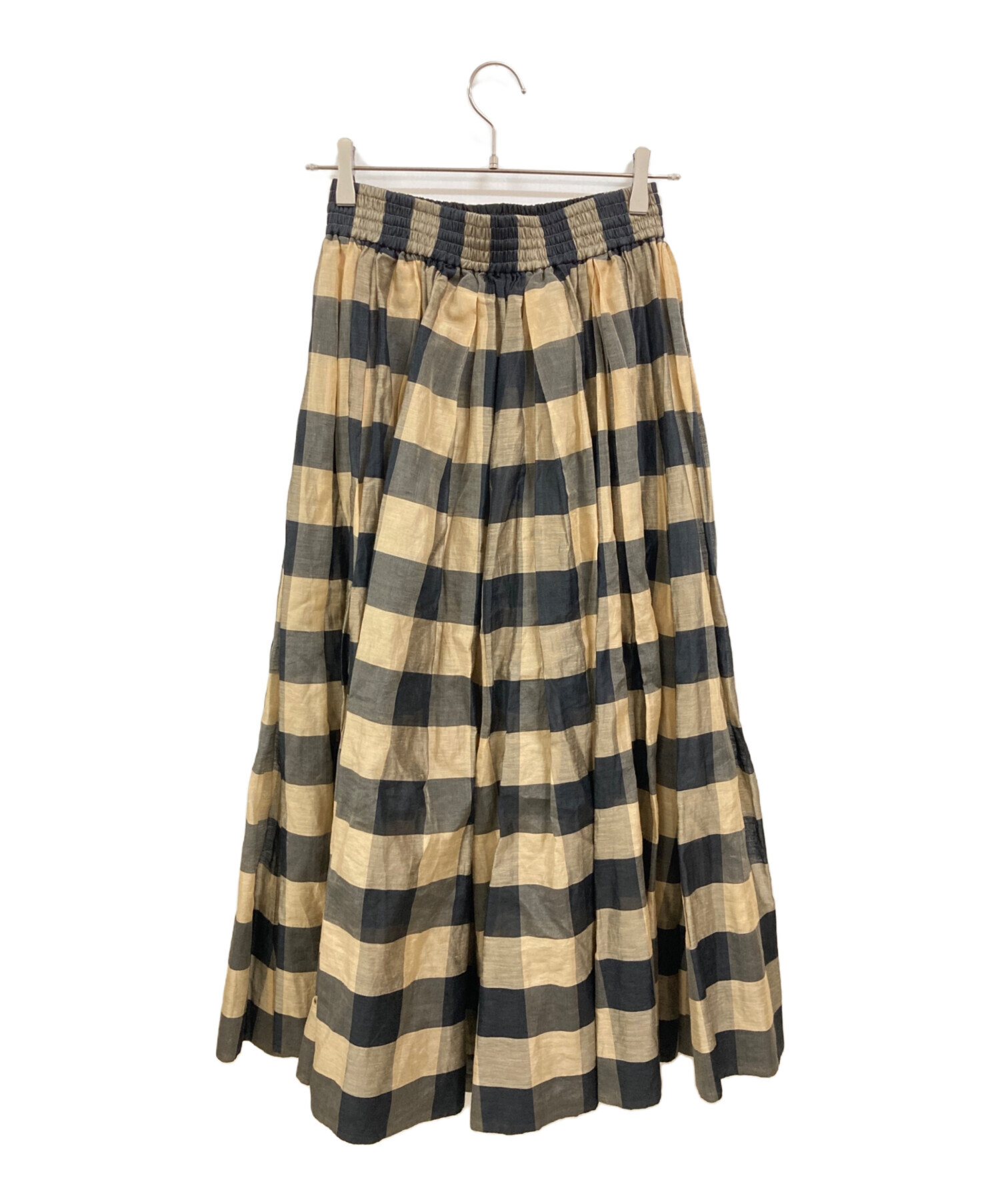 BLAMINK ブラミンク スカート 新品未使用】blamink ブラミンク シルクギャザーロングスカート ロング