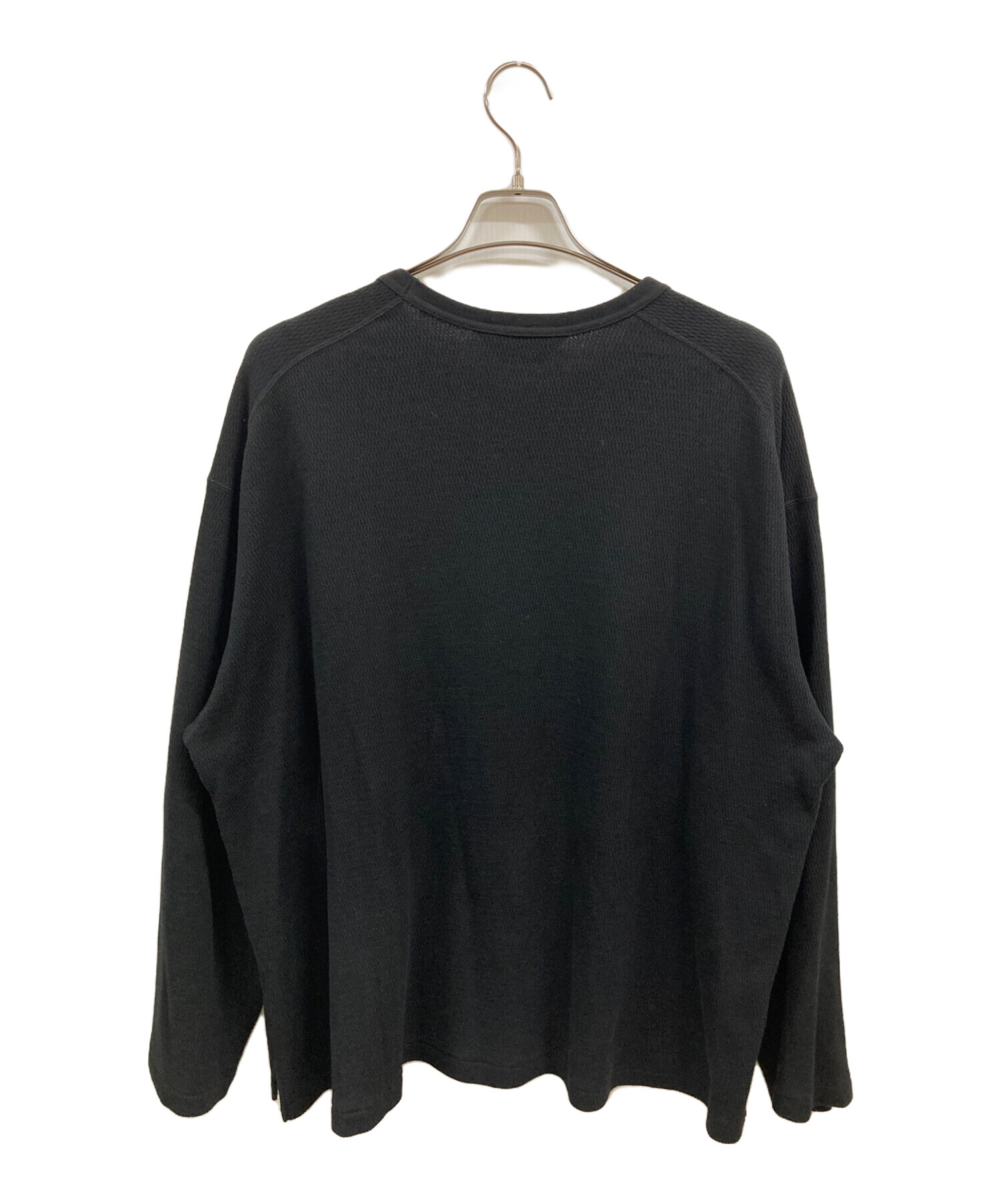 中古・古着通販】ANCELLM (アンセルム) WAFFLE CREW NECK LS T-SHIRT 