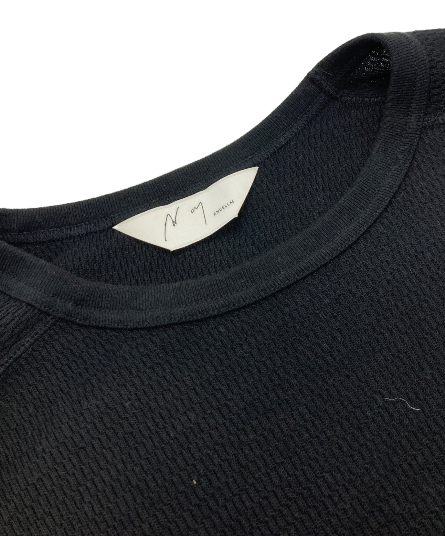 中古・古着通販】ANCELLM (アンセルム) WAFFLE CREW NECK LS T-SHIRT 