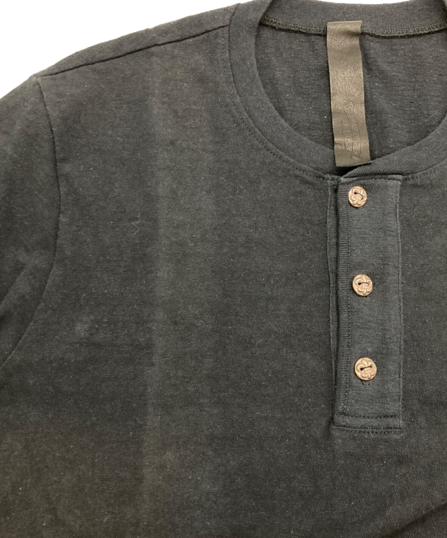 人気 定番 クロムハーツ BSフレアボタン ヘンリーネック ストレッチ