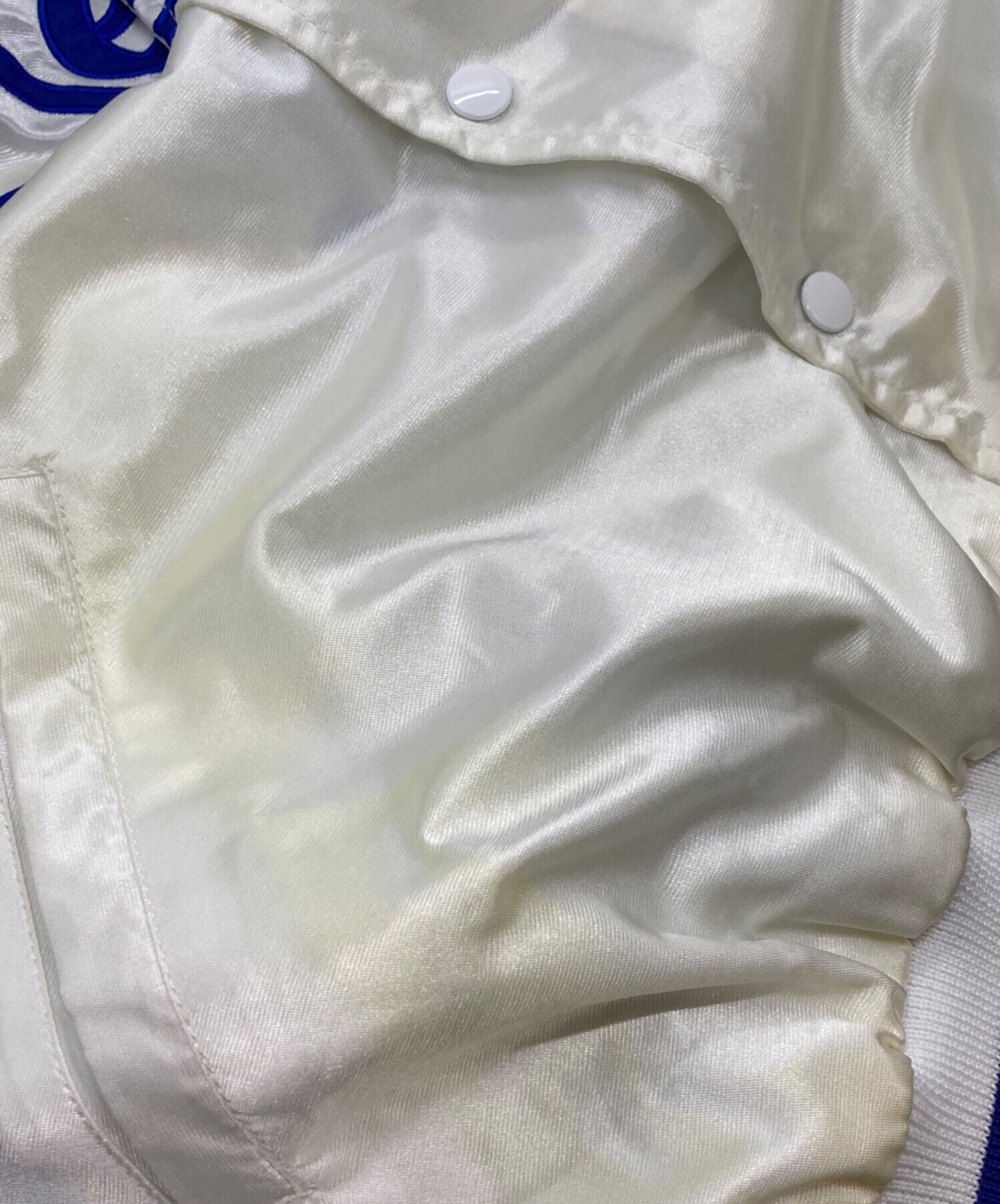 中古・古着通販】KEBOZ (ケボズ) スタジャン/ケボズ ホワイト サイズ 