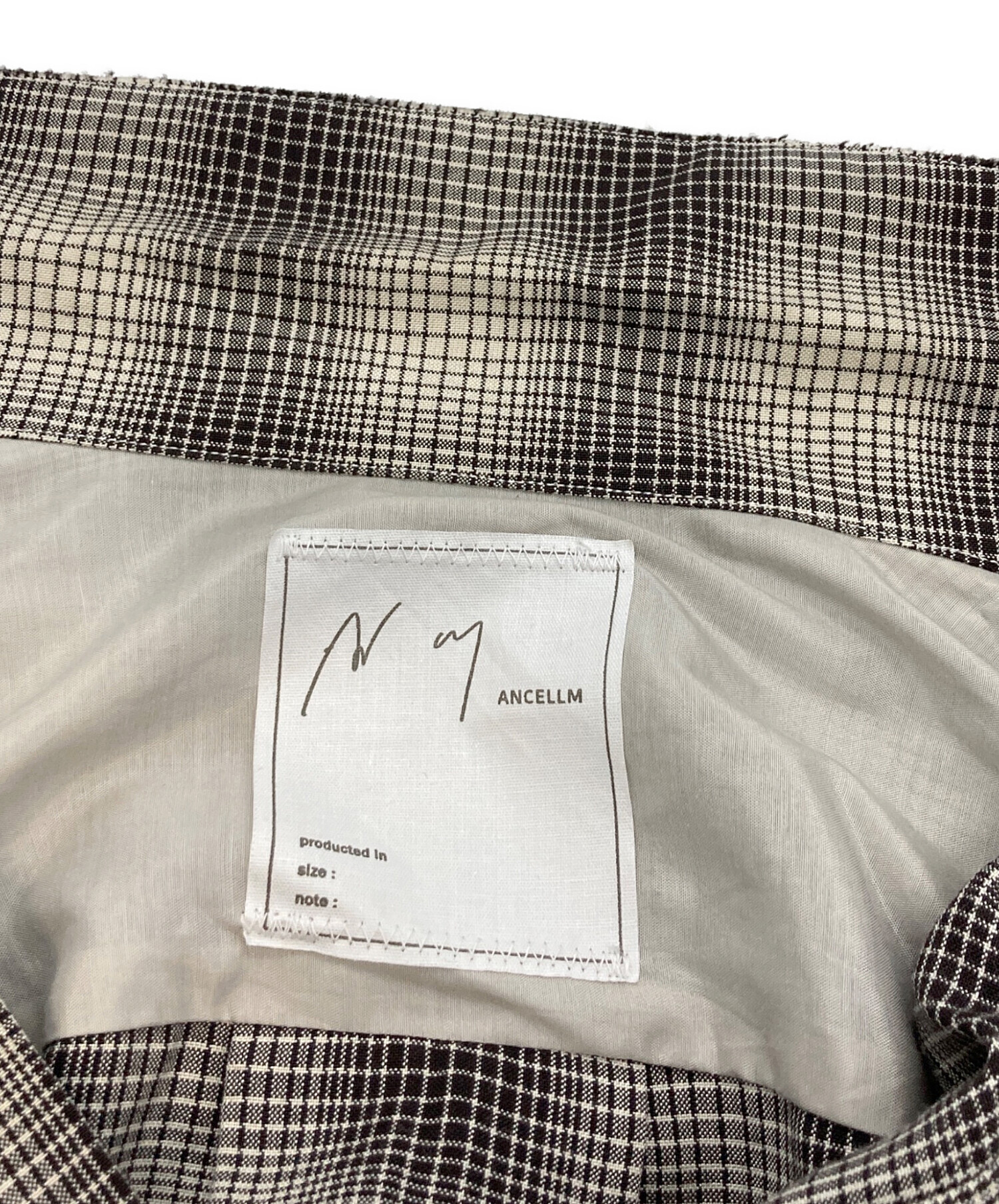 中古・古着通販】ANCELLM (アンセルム) OMBRECHECK SHIRT/アンセルム