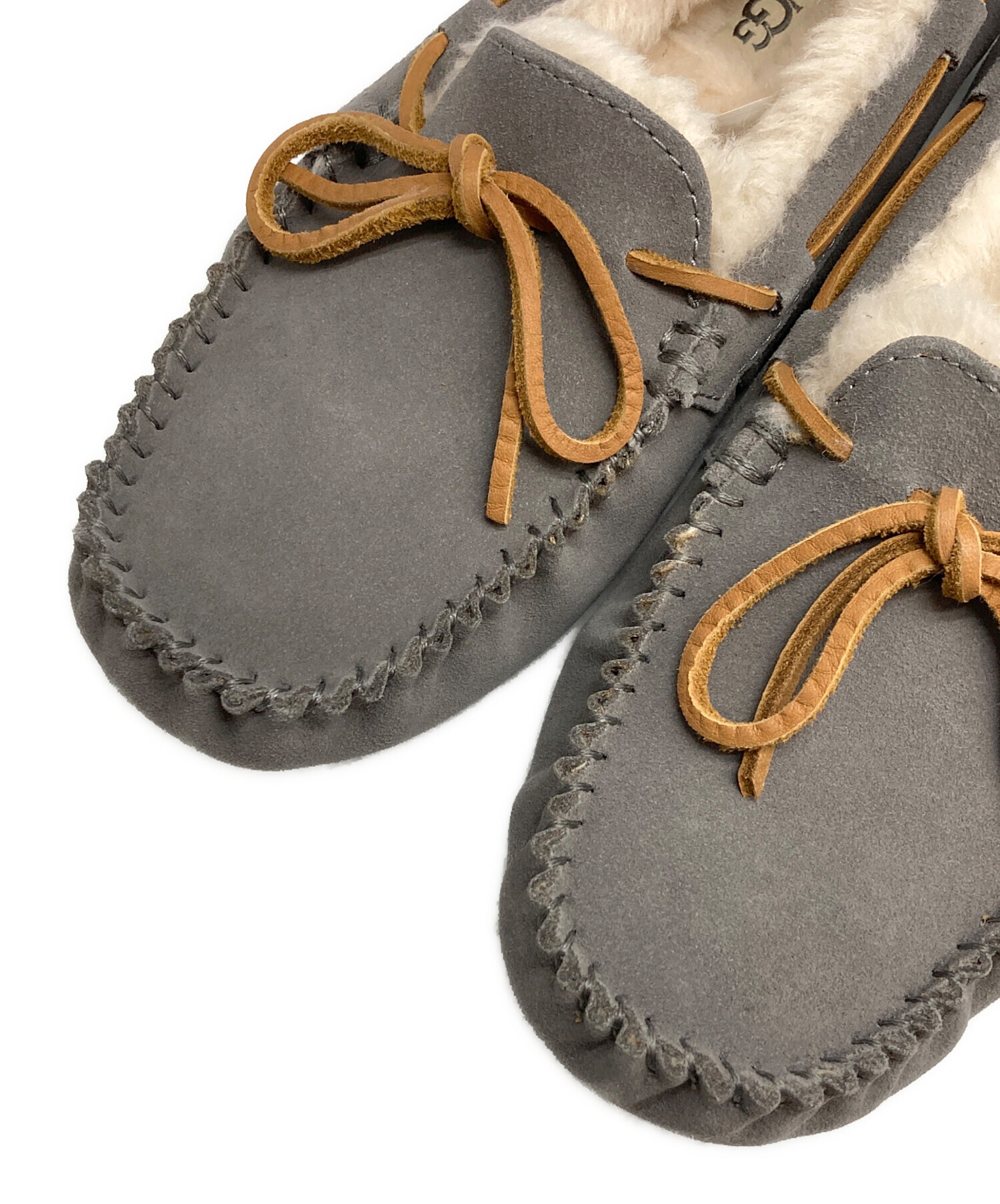 中古・古着通販】UGG (アグ) モカシンシューズ グレー サイズ:24