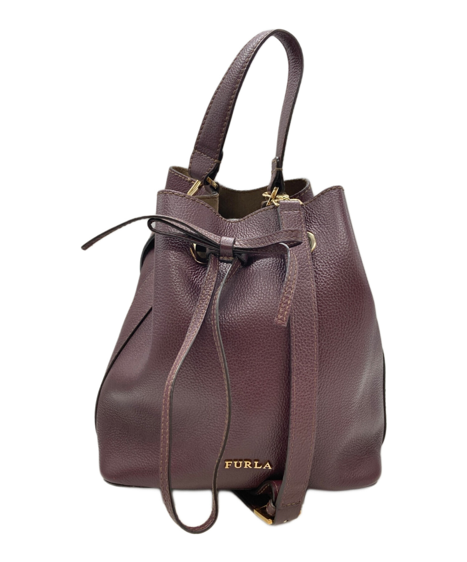 中古・古着通販】FURLA (フルラ) COSTANZA SMALL BUCKET/フルラ ワイン 