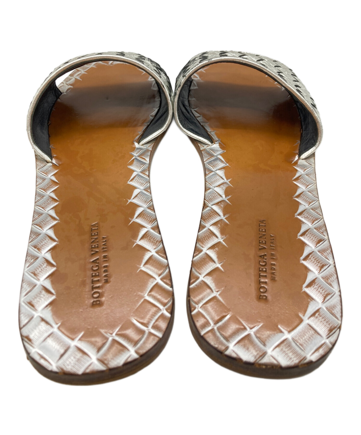 中古・古着通販】BOTTEGA VENETA (ボッテガベネタ) レザーサンダル 