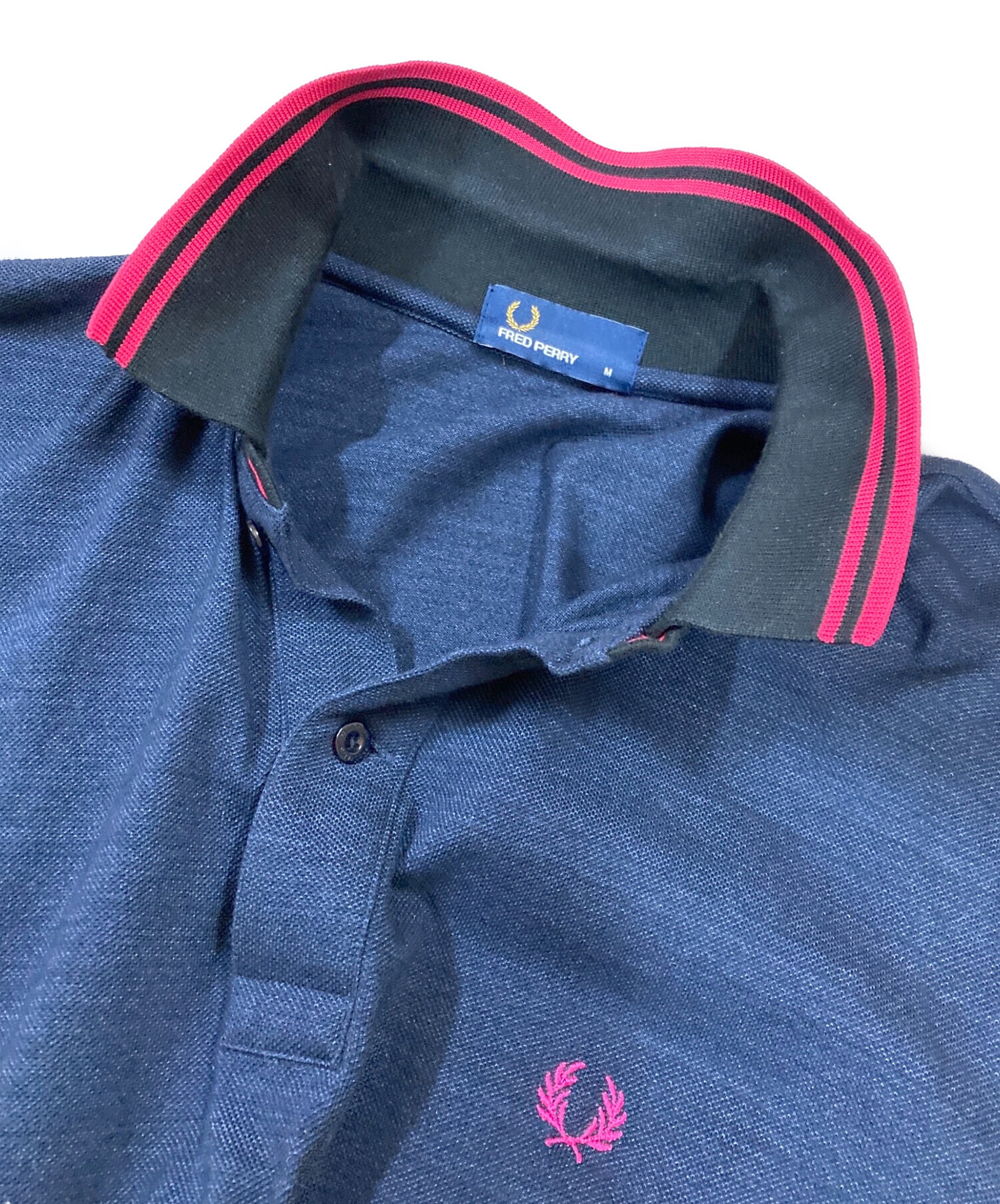 中古・古着通販】FRED PERRY (フレッドペリー) ポロシャツ ネイビー