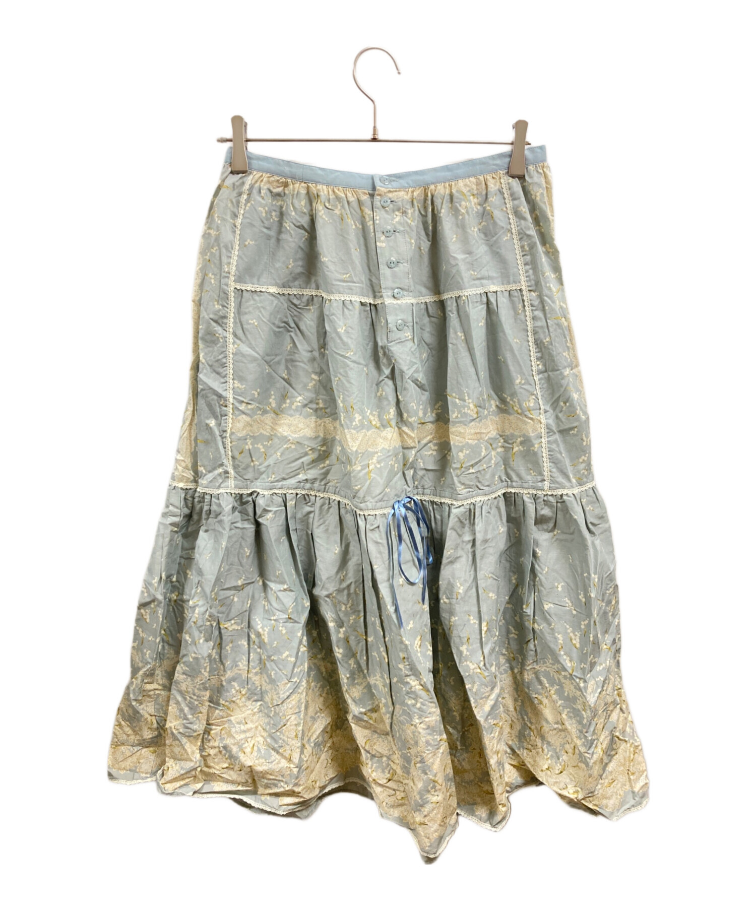 中古・古着通販】PINK HOUSE (ピンクハウス) 総柄スカート ブルー