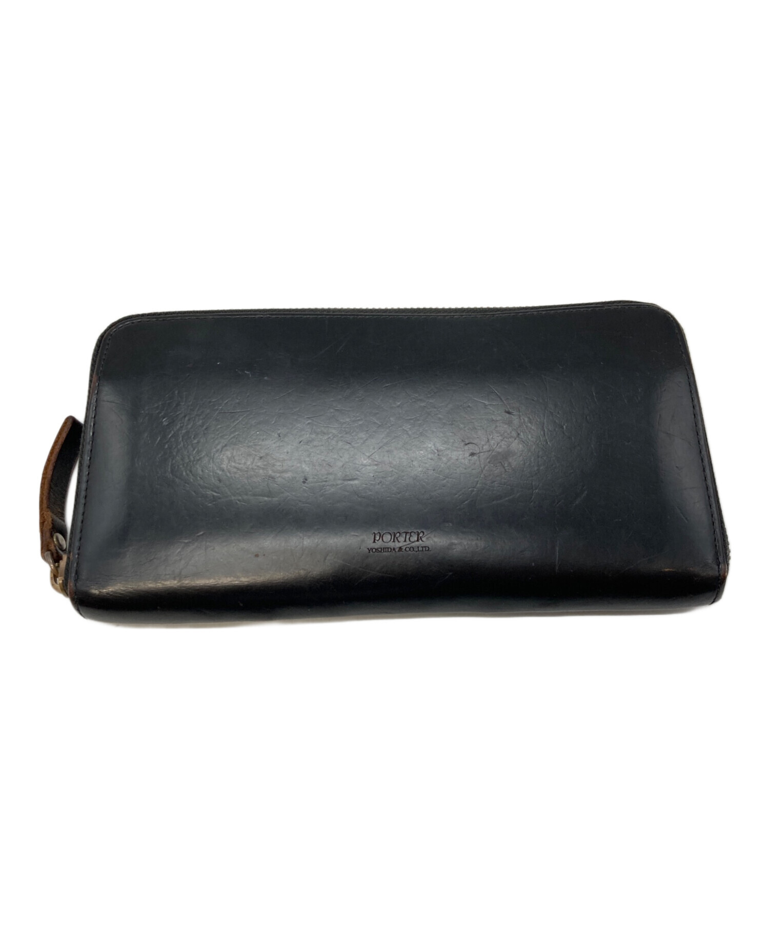 中古・古着通販】PORTER (ポーター) 茶芯レザー長財布/ポーター 
