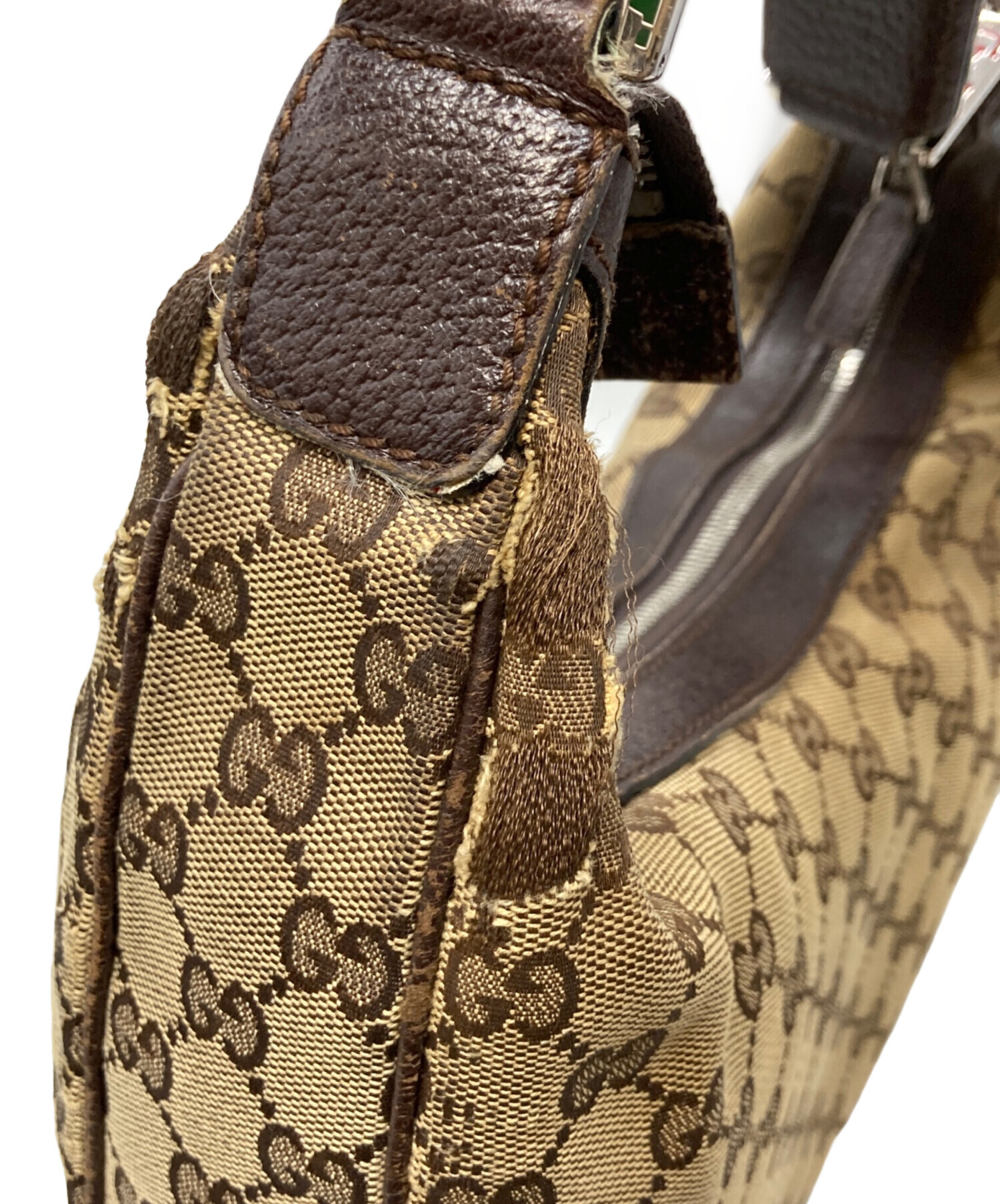 中古・古着通販】GUCCI (グッチ) GG柄ワンショルダー ショルダーバッグ
