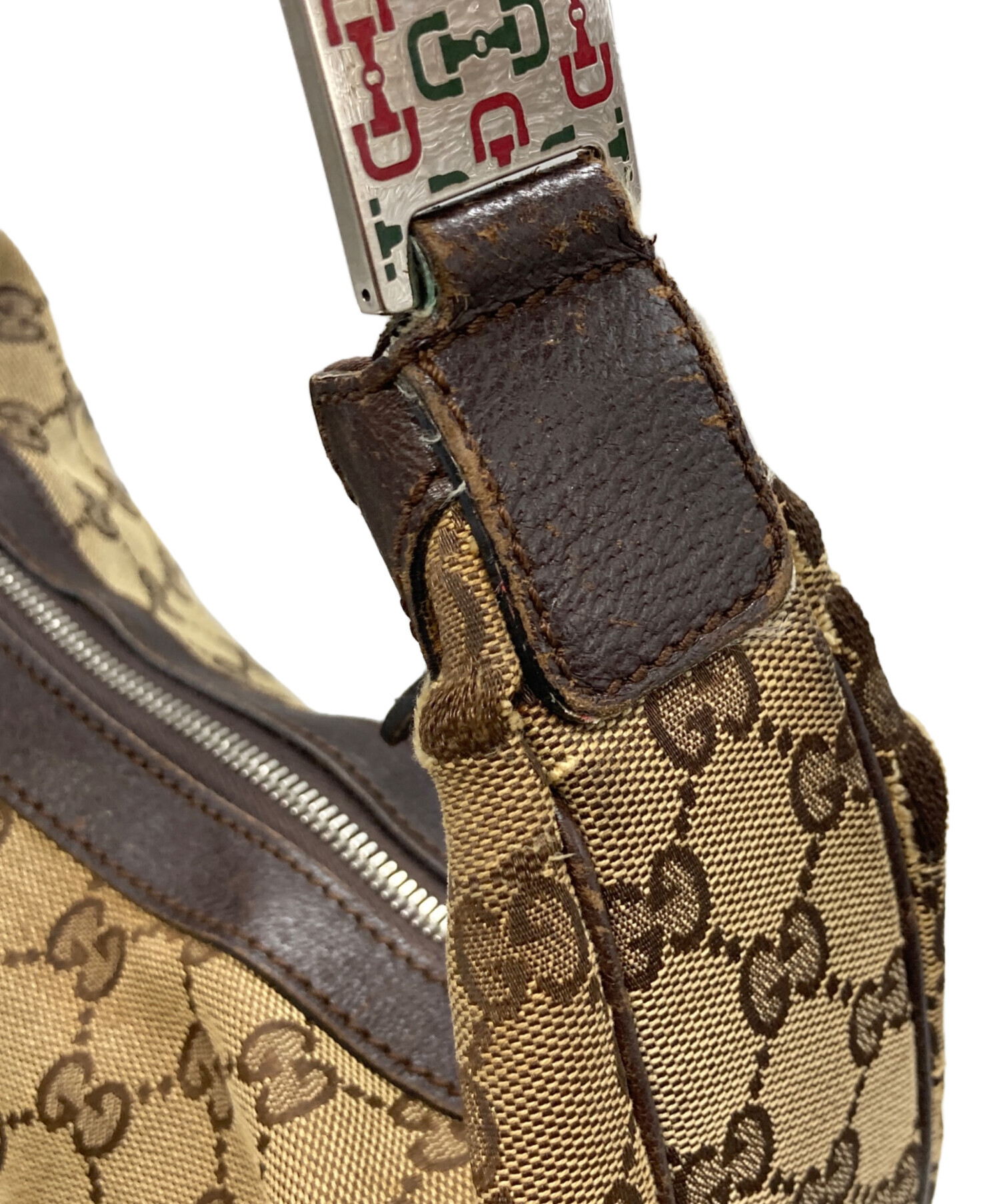 中古・古着通販】GUCCI (グッチ) GG柄ワンショルダー ショルダーバッグ