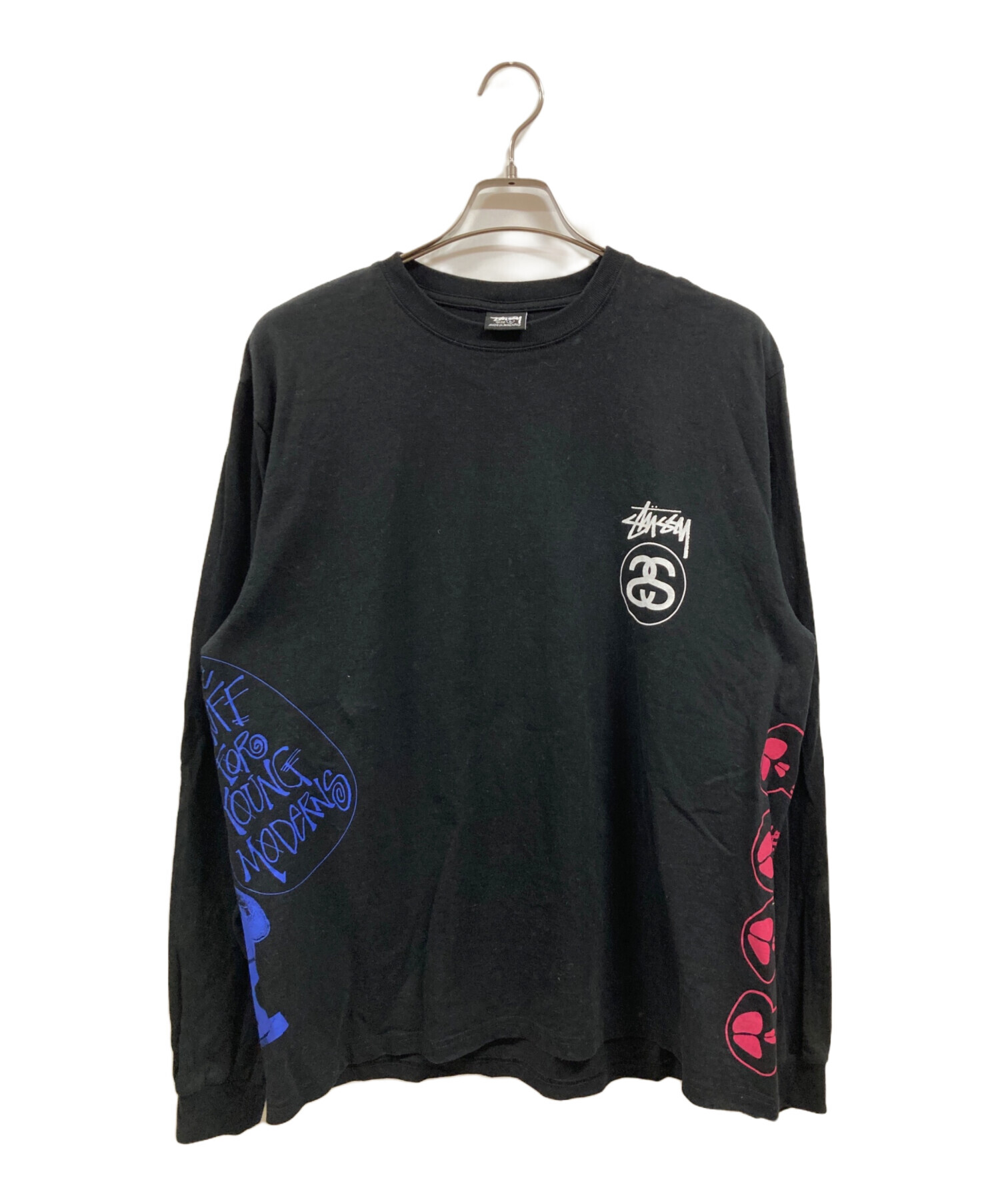 中古・古着通販】stussy (ステューシー) グラフィックロゴカットソー 