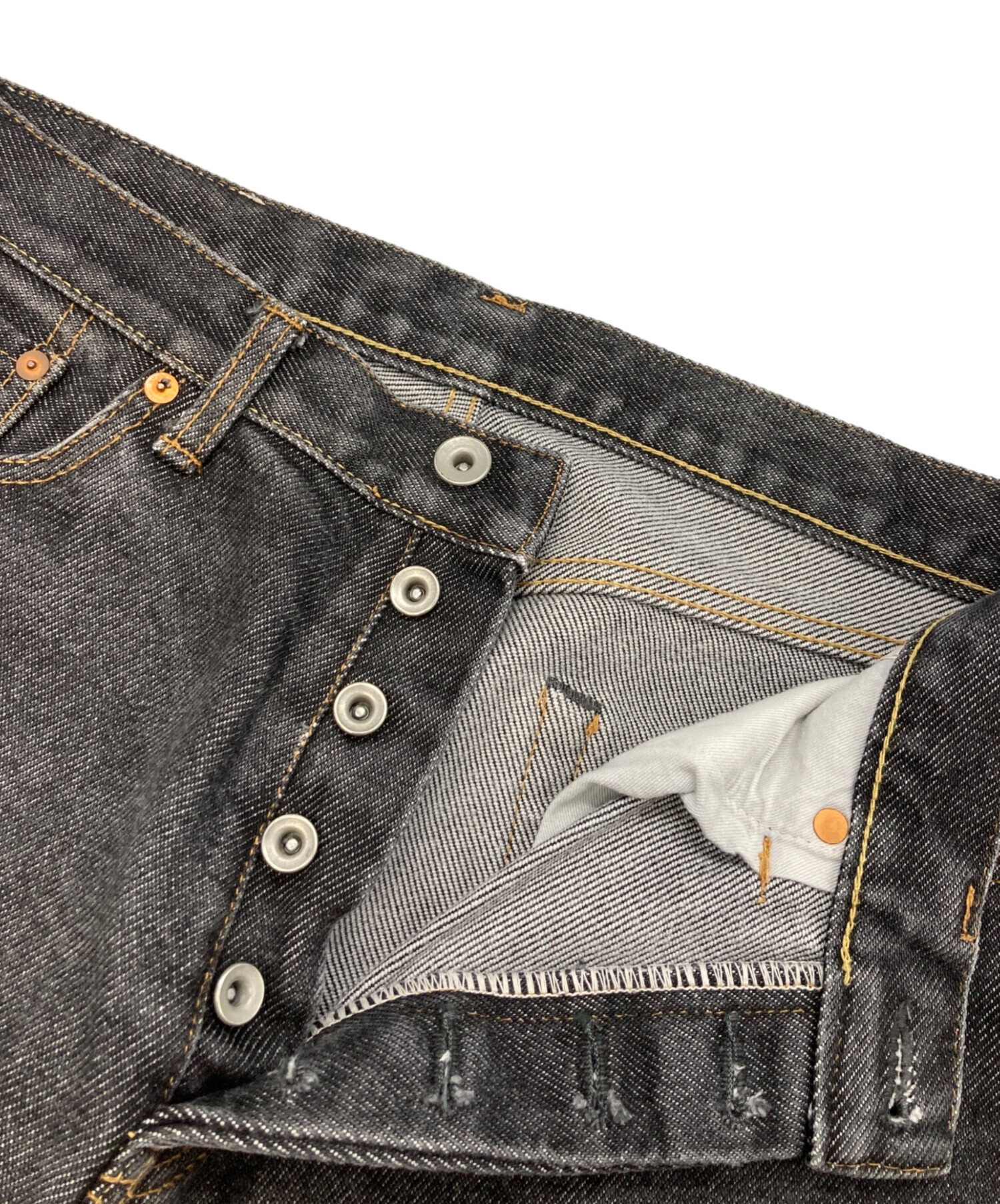 中古・古着通販】IRON HEART (アイアンハート) ブラックジーンズ