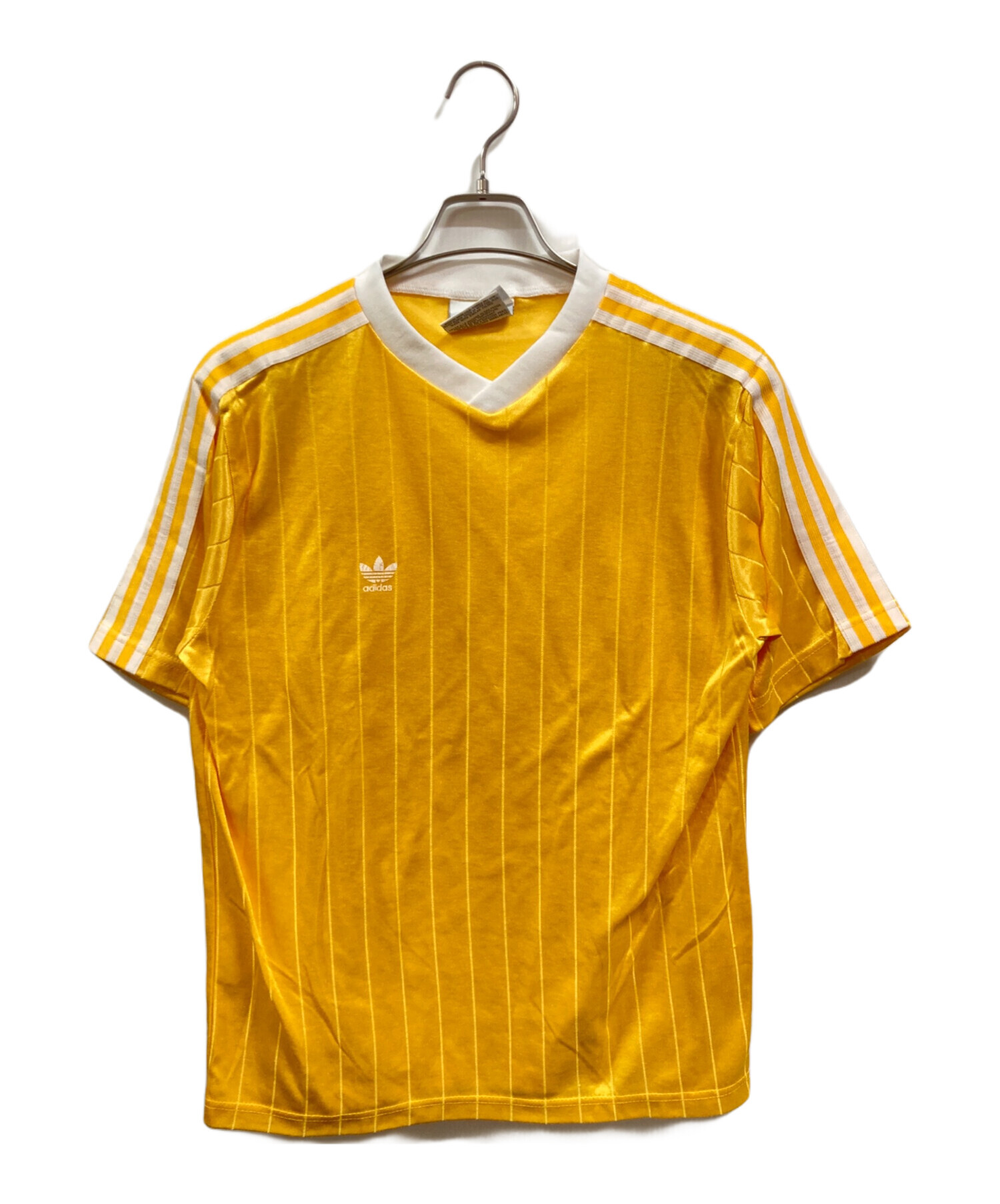 アディダス ゲームシャツ ユニフォーム 半袖 ヴィンテージ 古着 黄色 イエロー 中古・古着通販】adidas (アディダス) ゲームシャツ/アディダス/USA製
