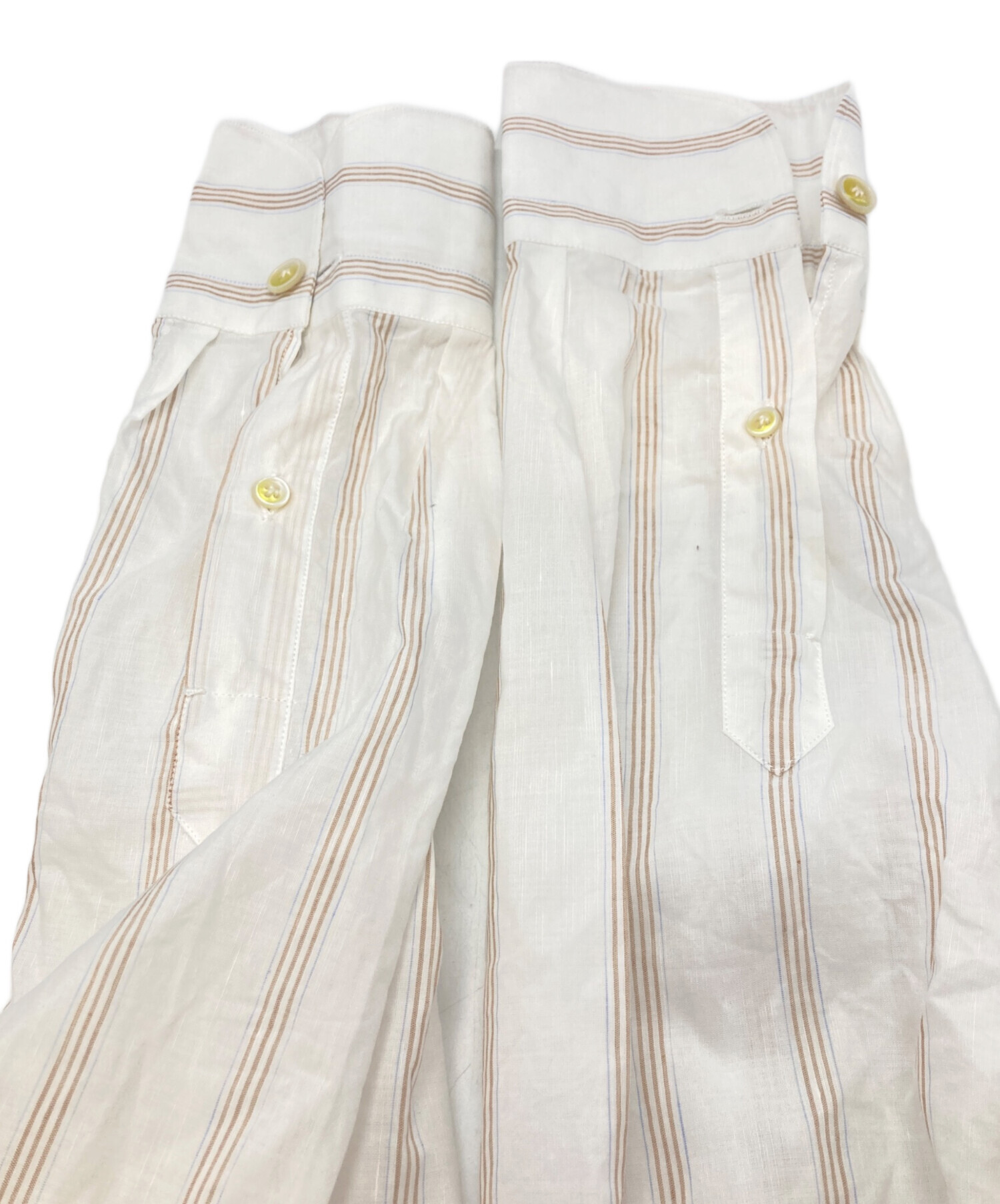 中古・古着通販】FINAMORE 1925 (フィナモレ) ストライプシャツ 