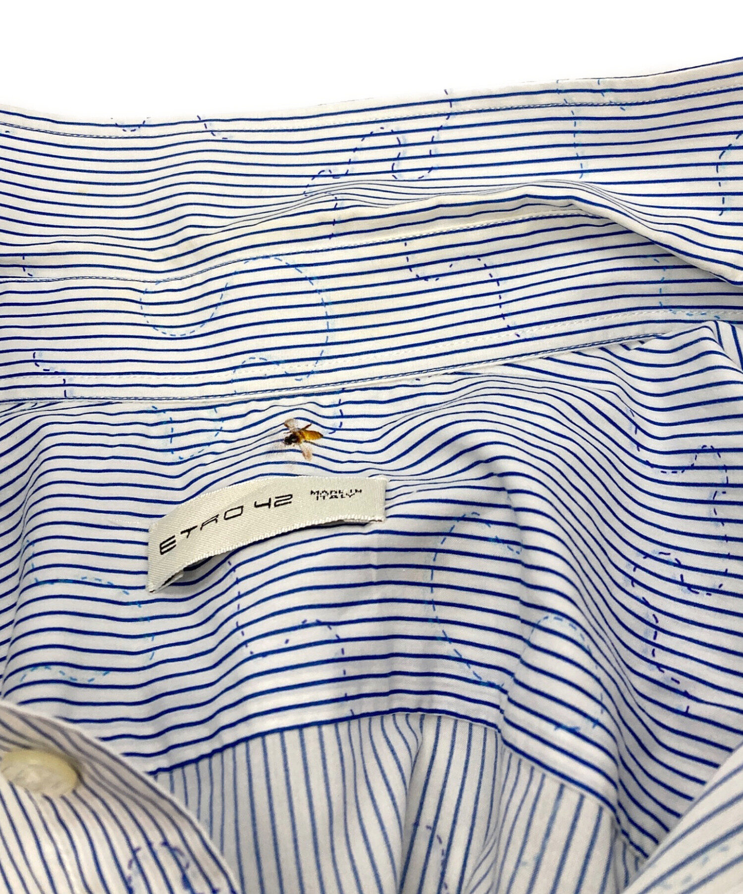 中古・古着通販】ETRO (エトロ) Bee蜂ピンストライプシャツ/エトロ/192 