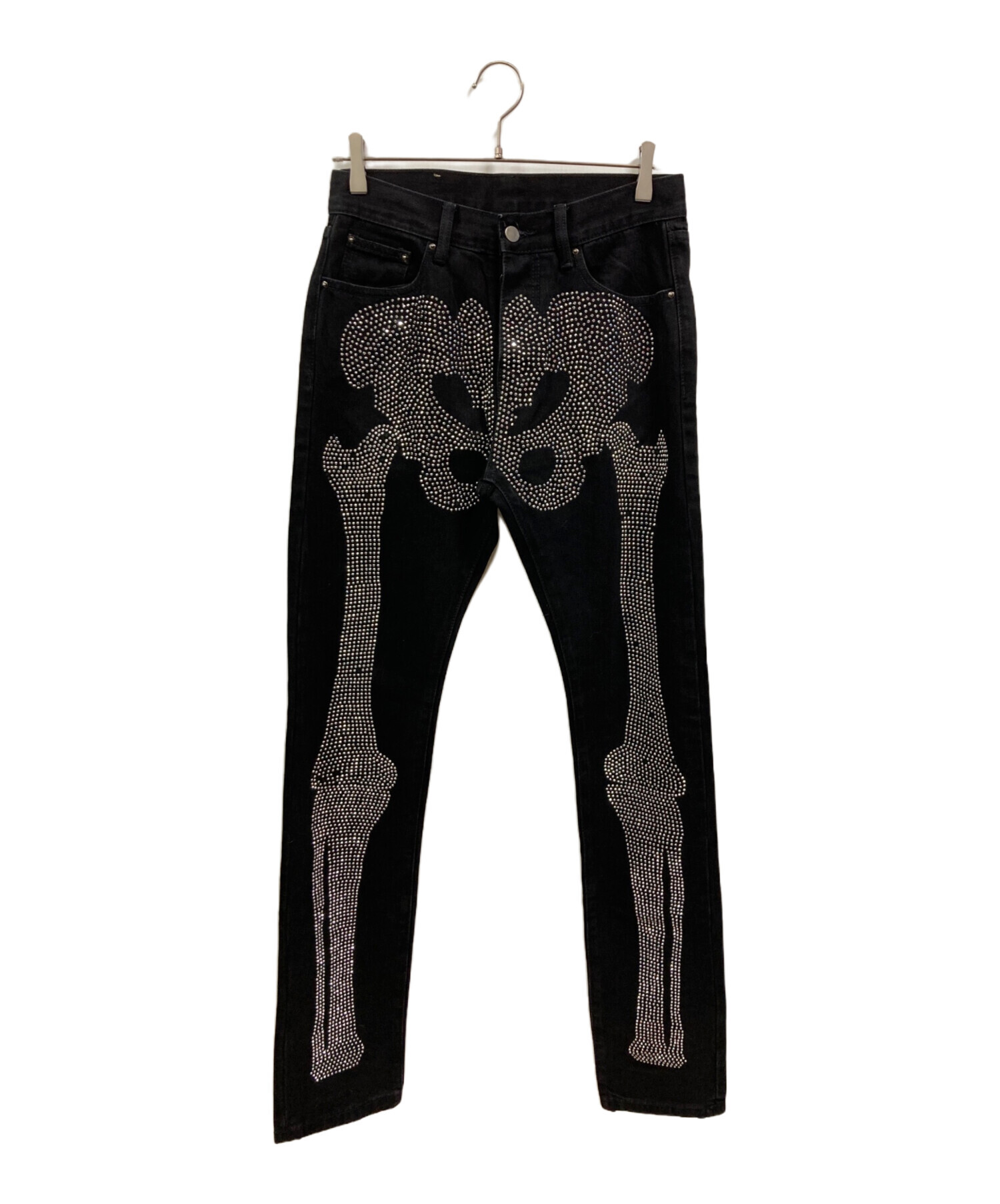 中古・古着通販】MNML (ミニマル) skeleton straight denim pants 