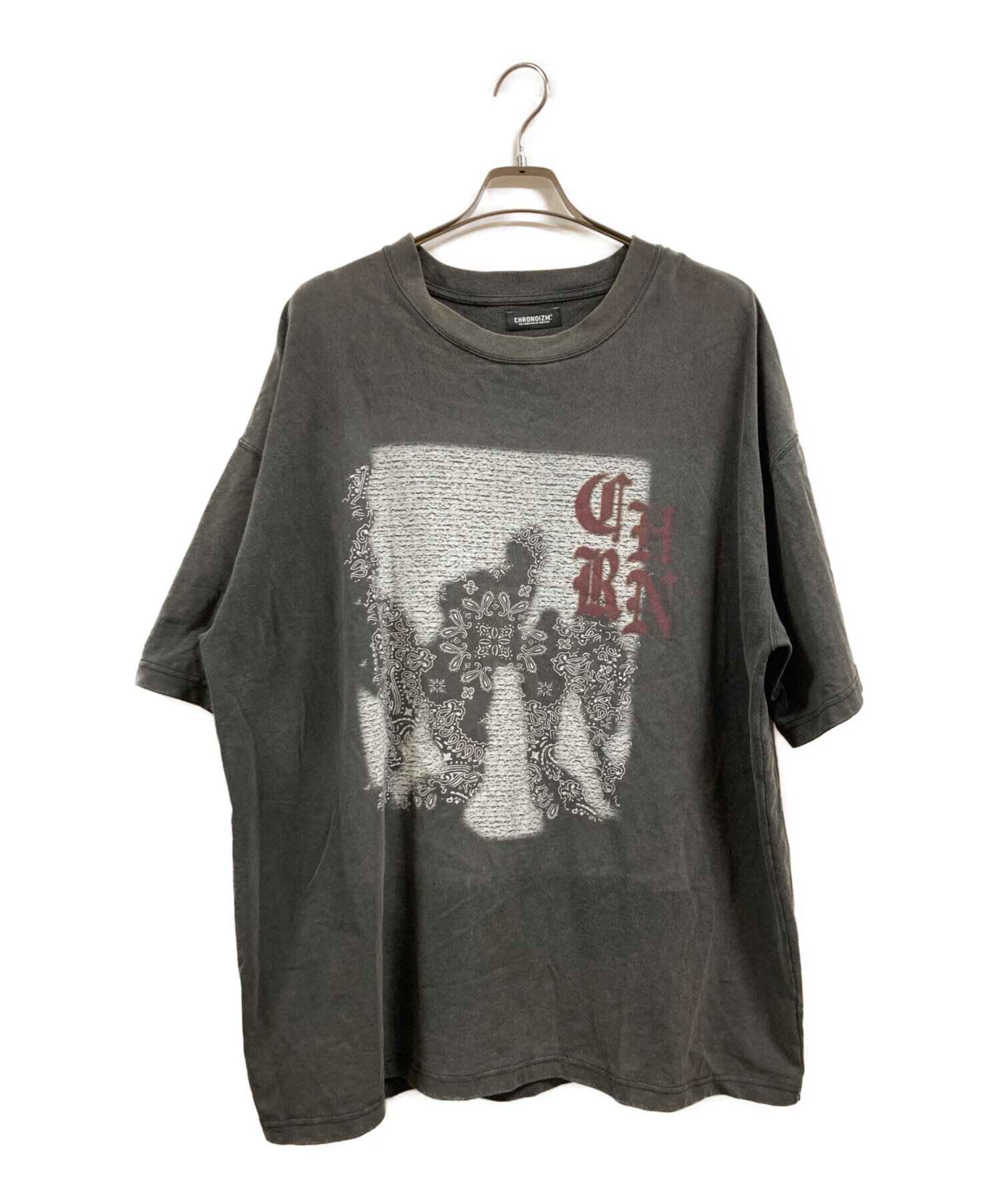 中古・古着通販】chronoizm (クロノイズム) SHADOW T-SHIRT グレー