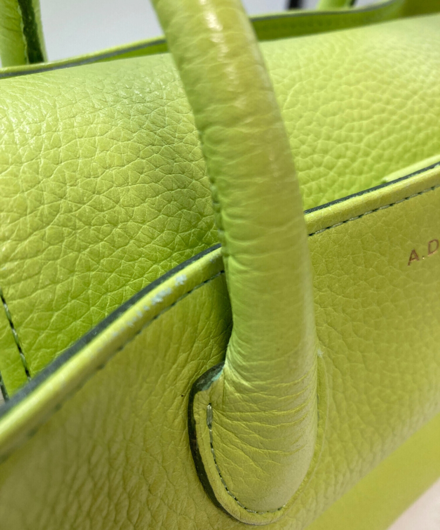 新品タグ有り　ADMJ モスグリーン ハンドバッグ 中古・古着通販】A.D.M.J. (エーディーエムジェイ) ハンドバッグ