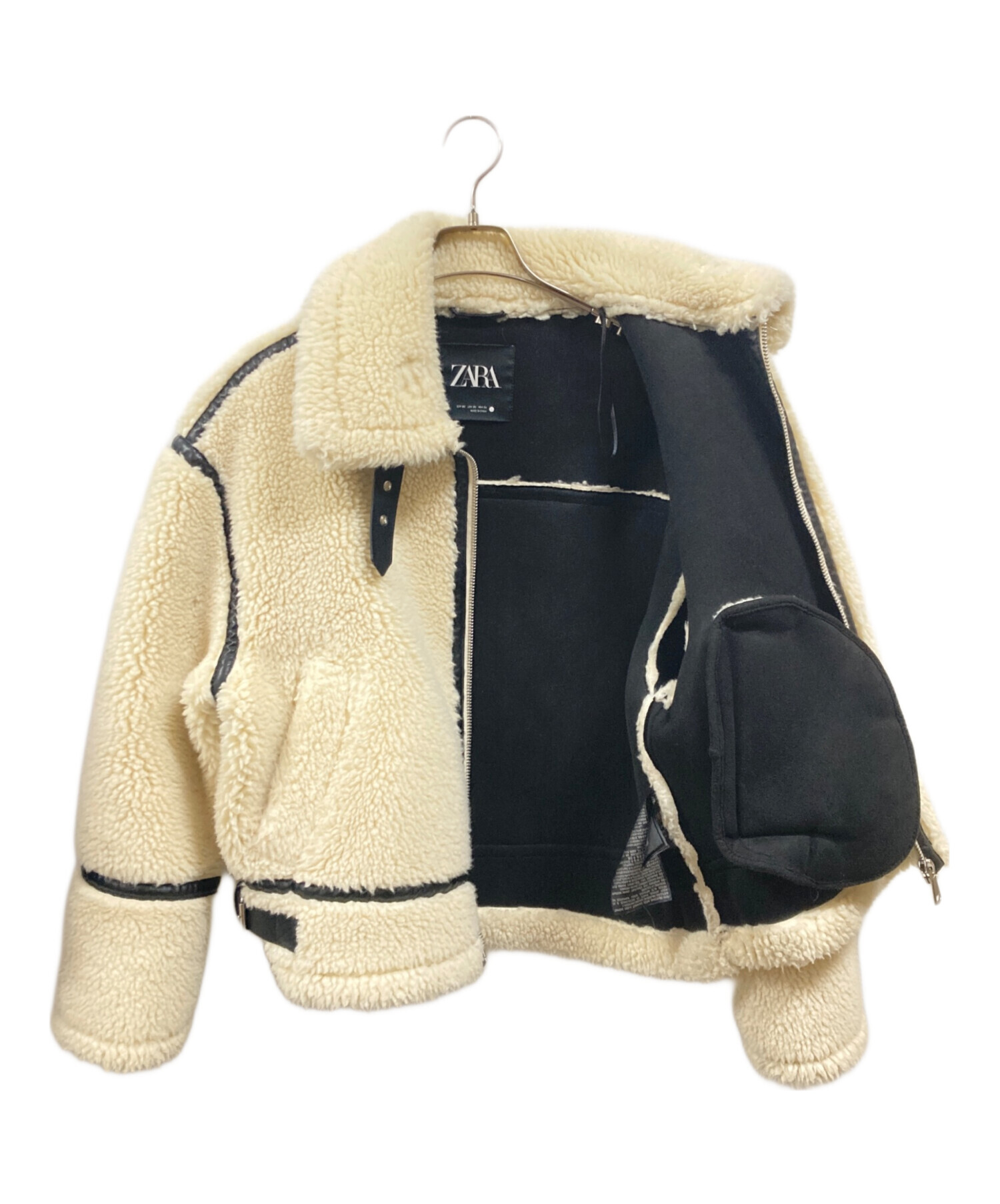 中古・古着通販】ZARA (ザラ) ボアB-3ジャケット/ザラ ベージュ サイズ