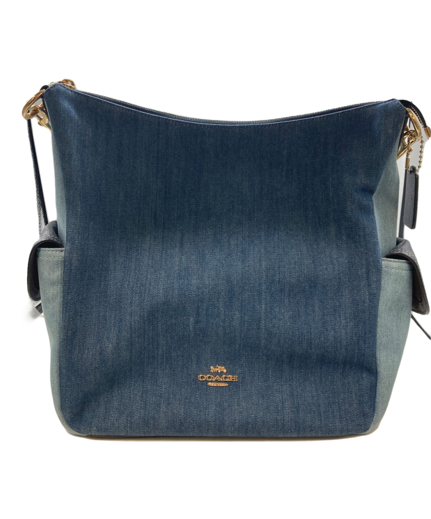 中古・古着通販】COACH (コーチ) デニムワンショルダーバッグ