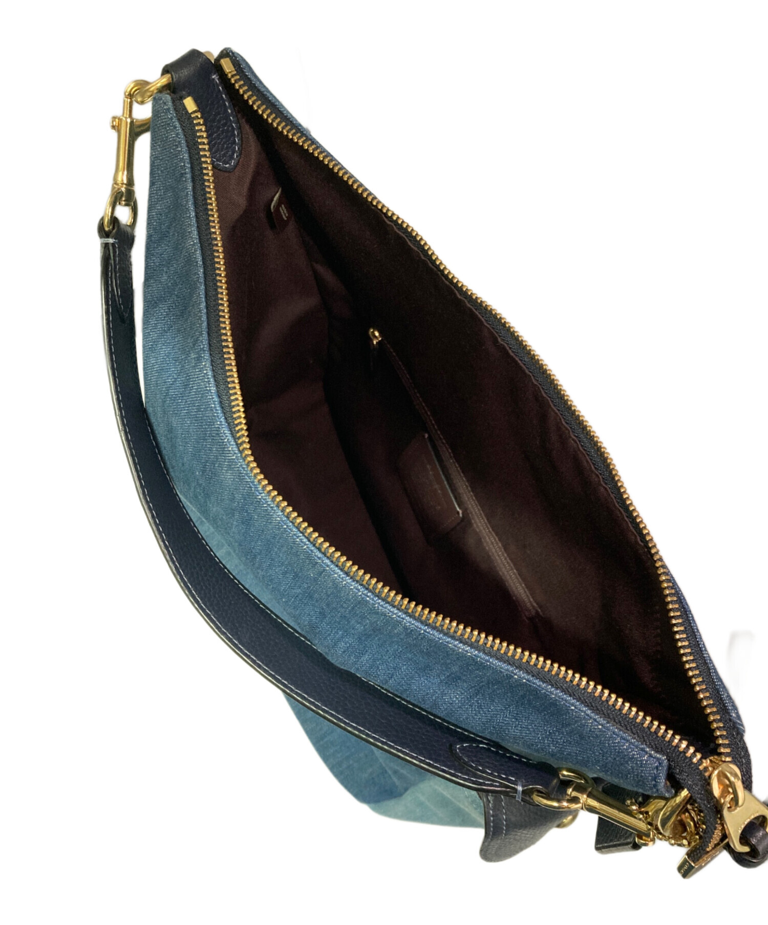 中古・古着通販】COACH (コーチ) デニムワンショルダーバッグ