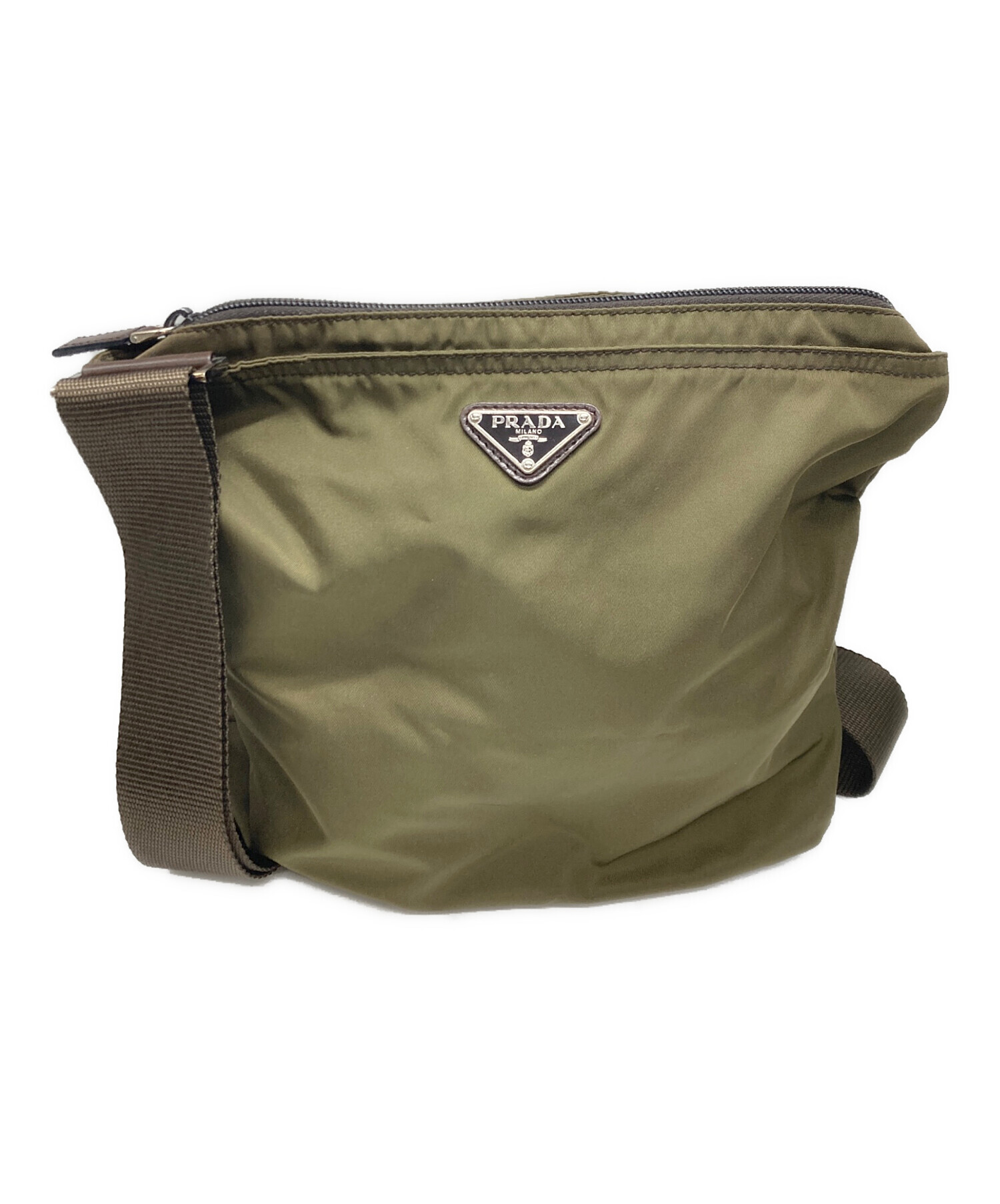 中古・古着通販】PRADA (プラダ) ナイロンミニショルダーバッグ