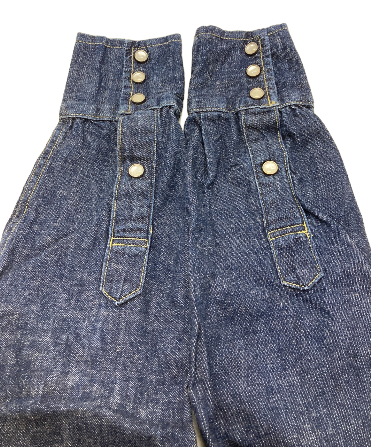 Levi's LVC ロングホーン 36 ウエスタンデニムシャツ 濃紺 中古・古着