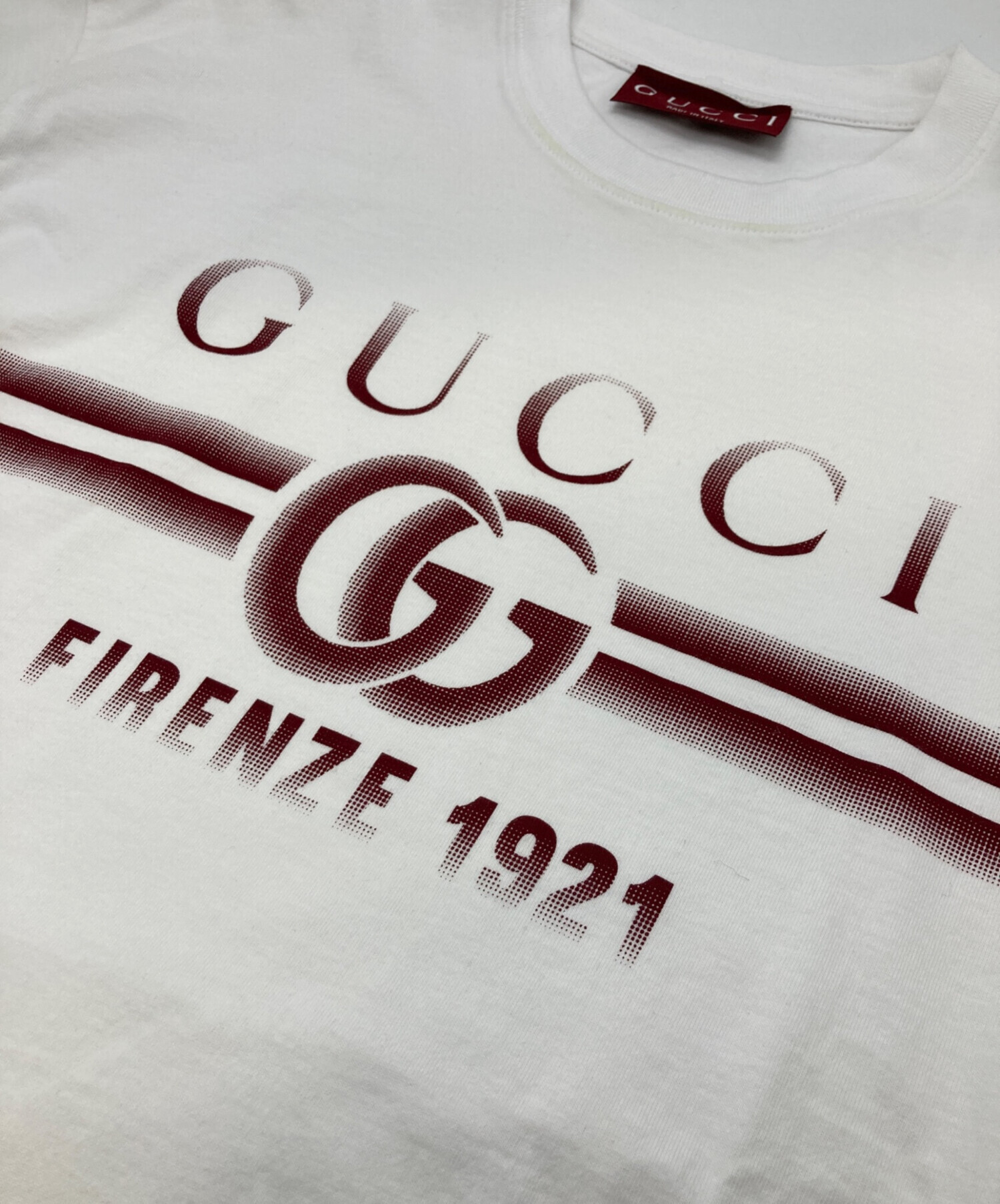【未使用】GUCCI グッチ ロゴ Tシャツ 5(110) 中古・古着通販】GUCCI (グッチ) プリント コットンジャージー Tシャツ