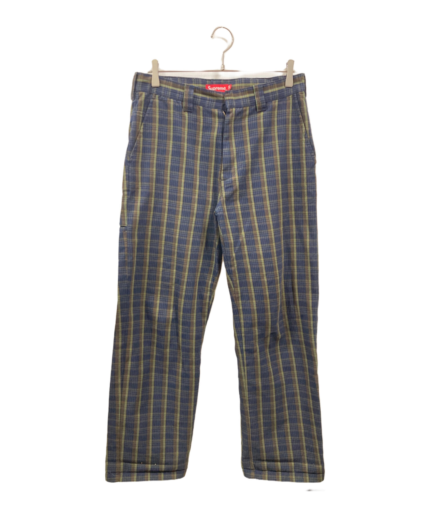 中古・古着通販】Supreme (シュプリーム) 23SS Work Pant Navy Plaid