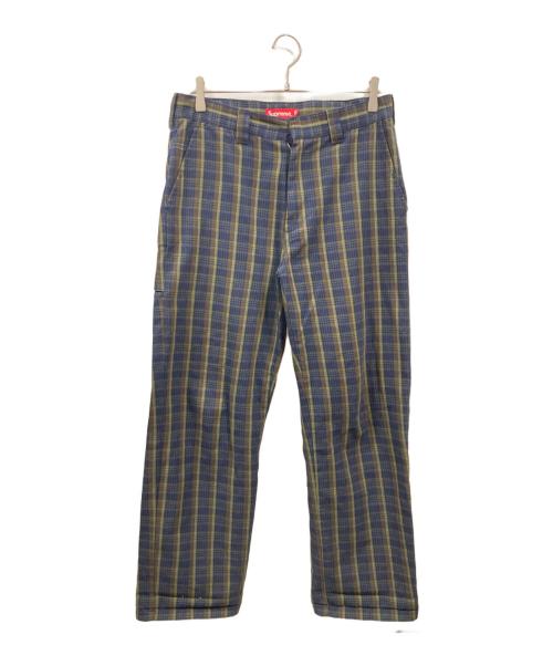 中古・古着通販】Supreme (シュプリーム) 23SS Work Pant Navy Plaid
