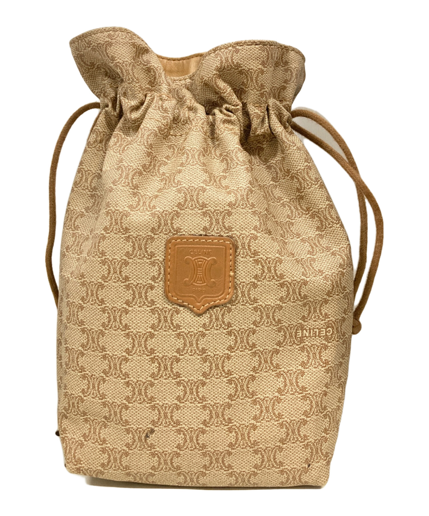 中古・古着通販】CELINE (セリーヌ) マカダム柄巾着ポーチ/M08